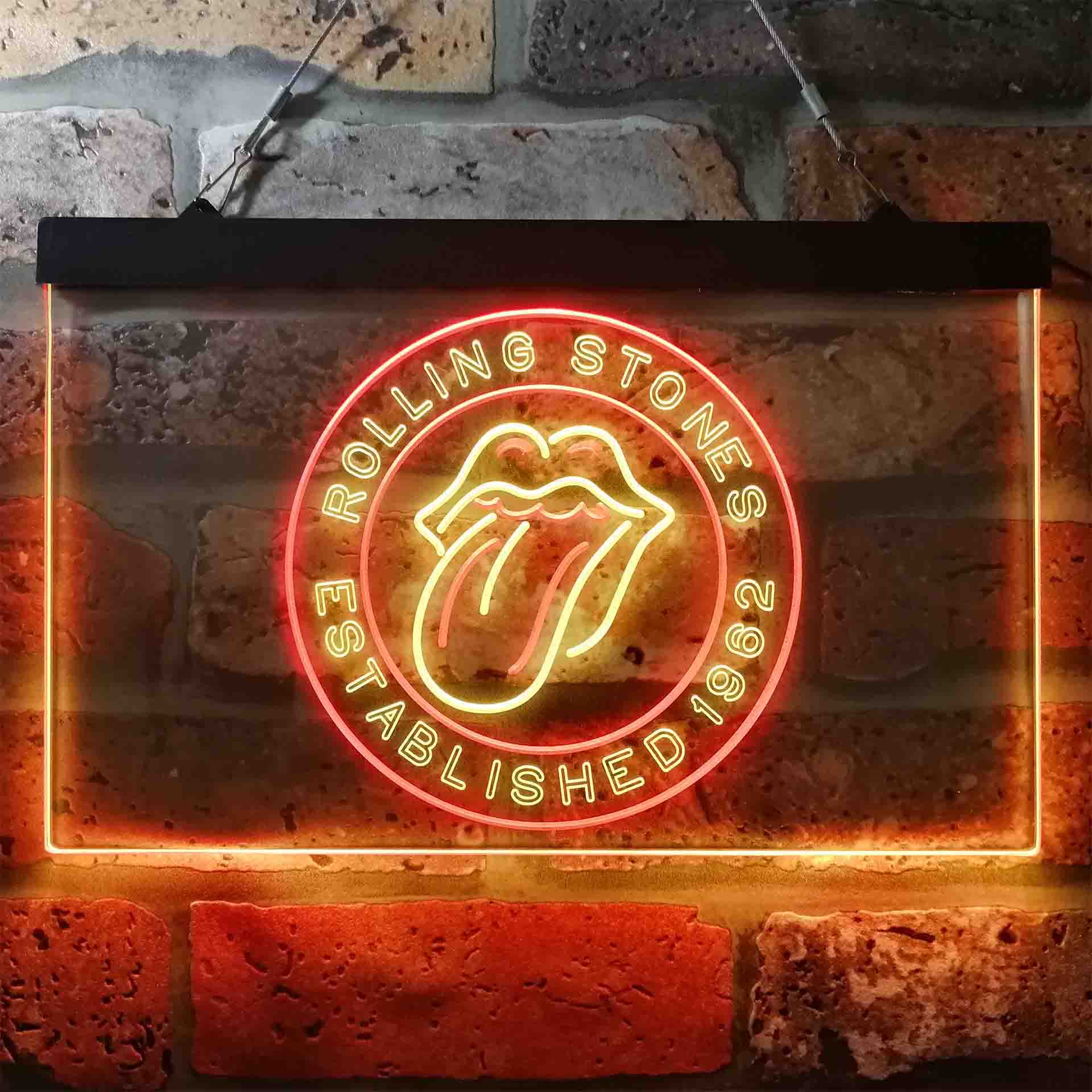 Rolling Stones Est. 1962 LED Neon Sign