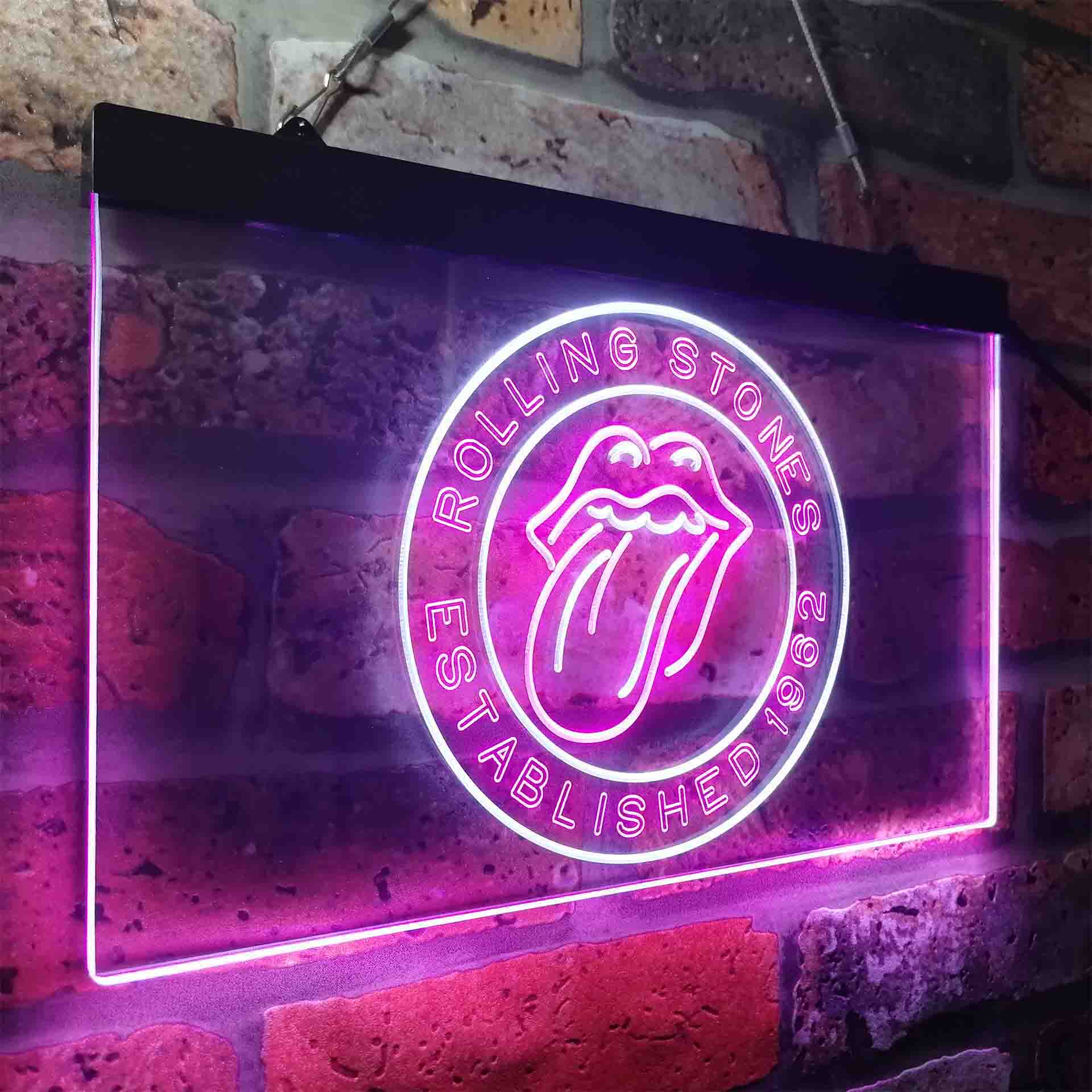 Rolling Stones Est. 1962 LED Neon Sign