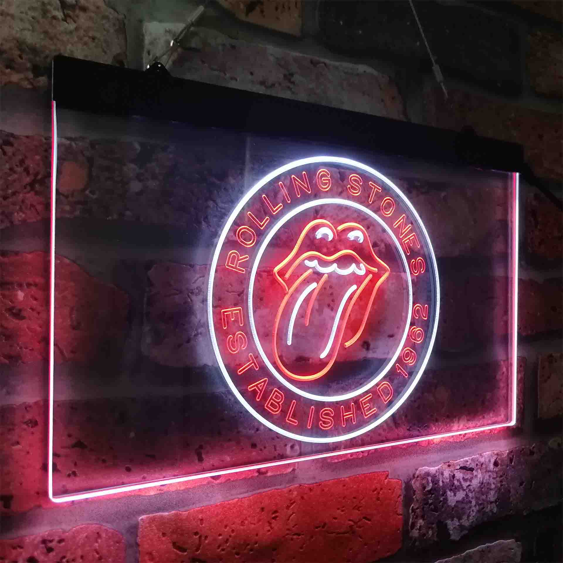 Rolling Stones Est. 1962 LED Neon Sign