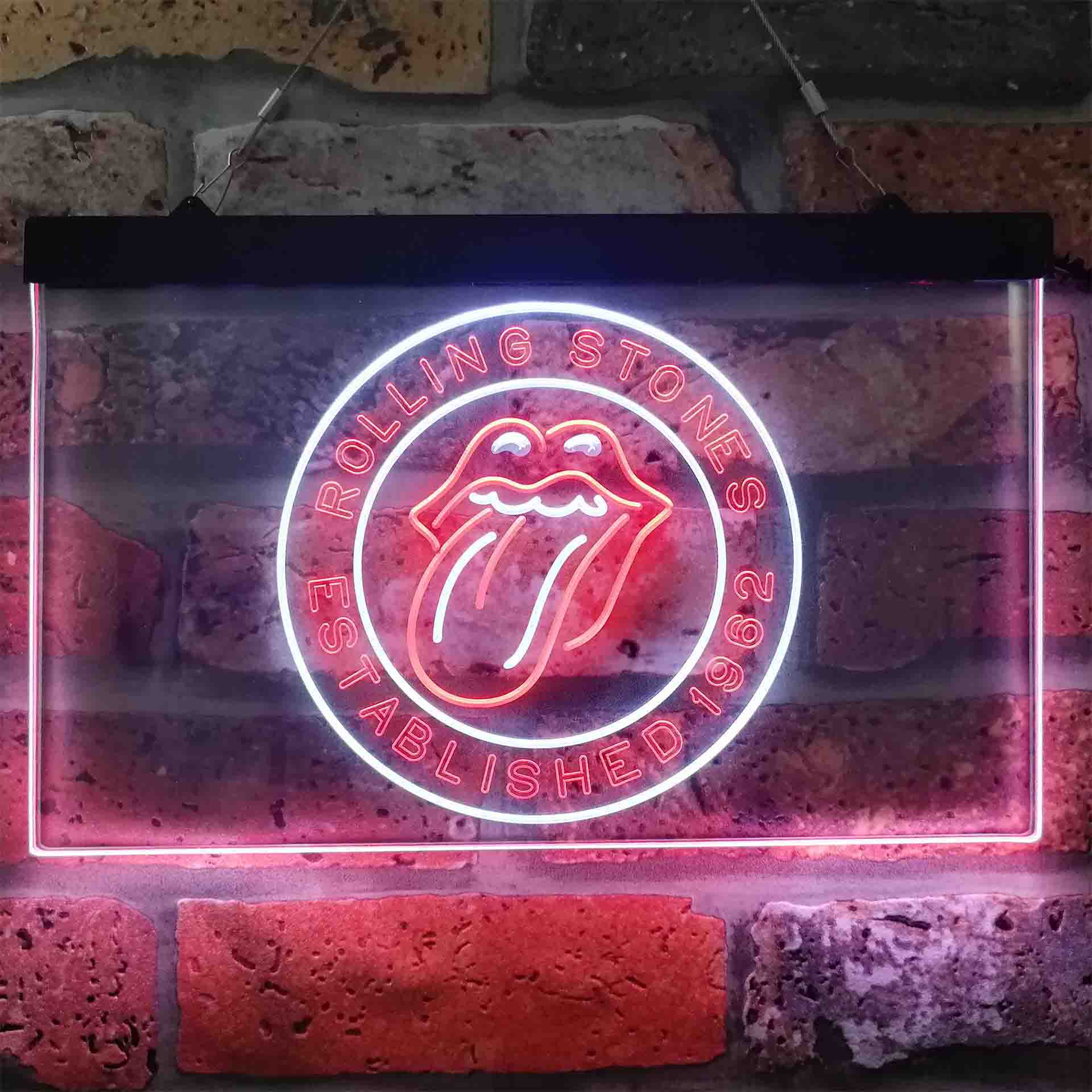Rolling Stones Est. 1962 LED Neon Sign