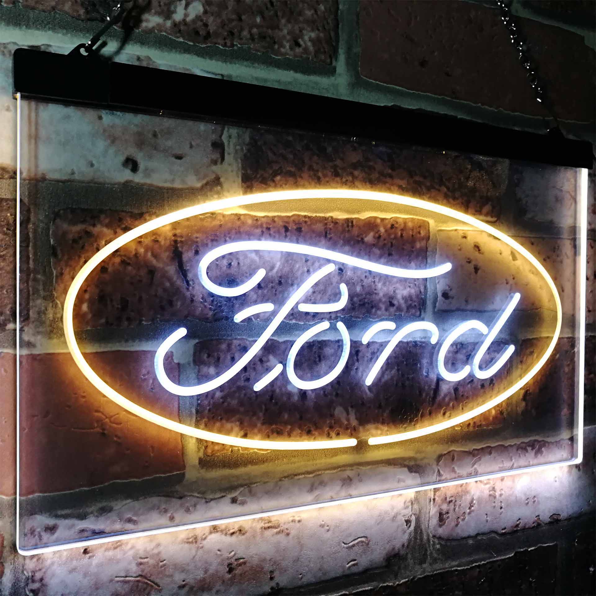 Ford Badge Car Truck Bar LED Neon Sign