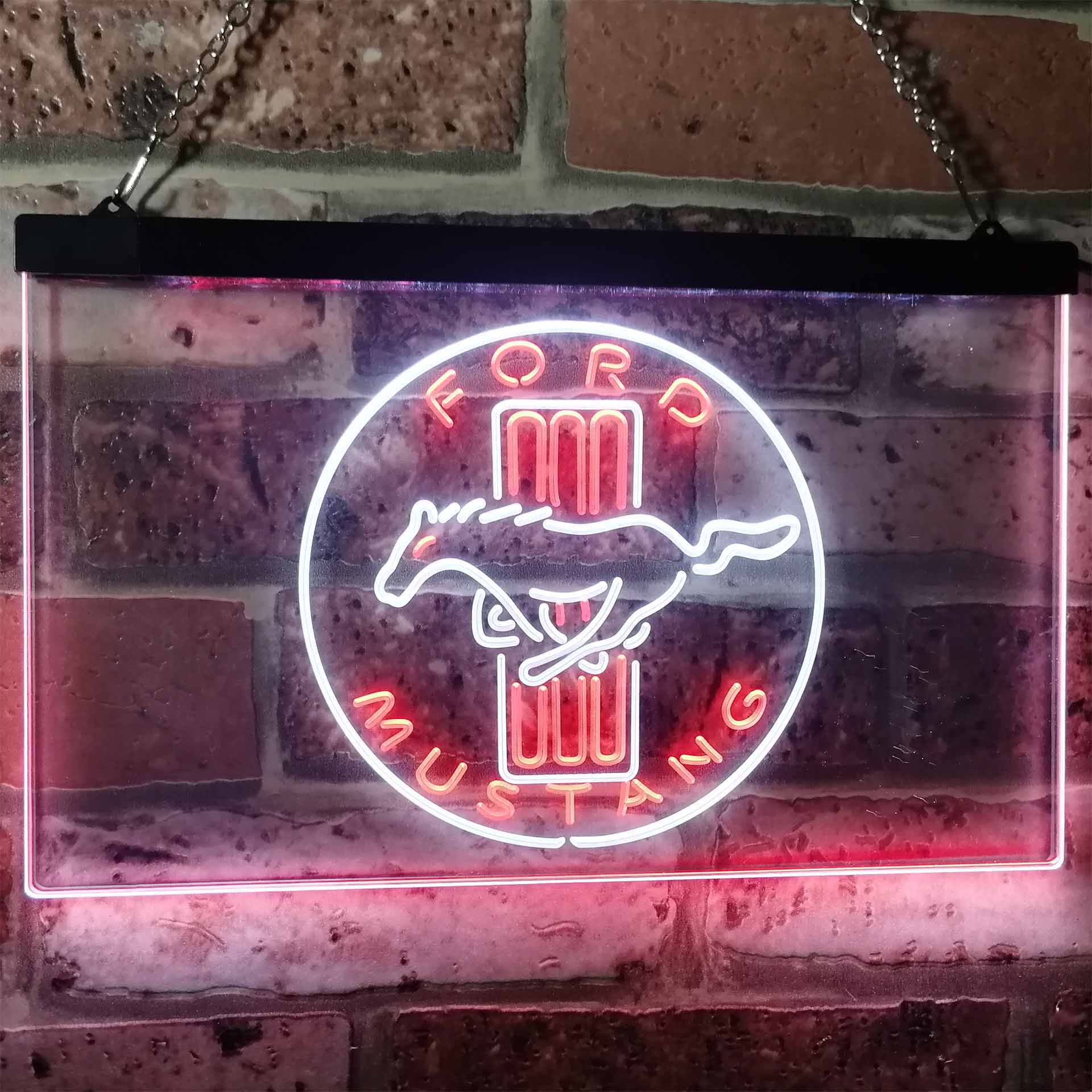 Ford Mustang Horse Car Bar LED Neon Sign