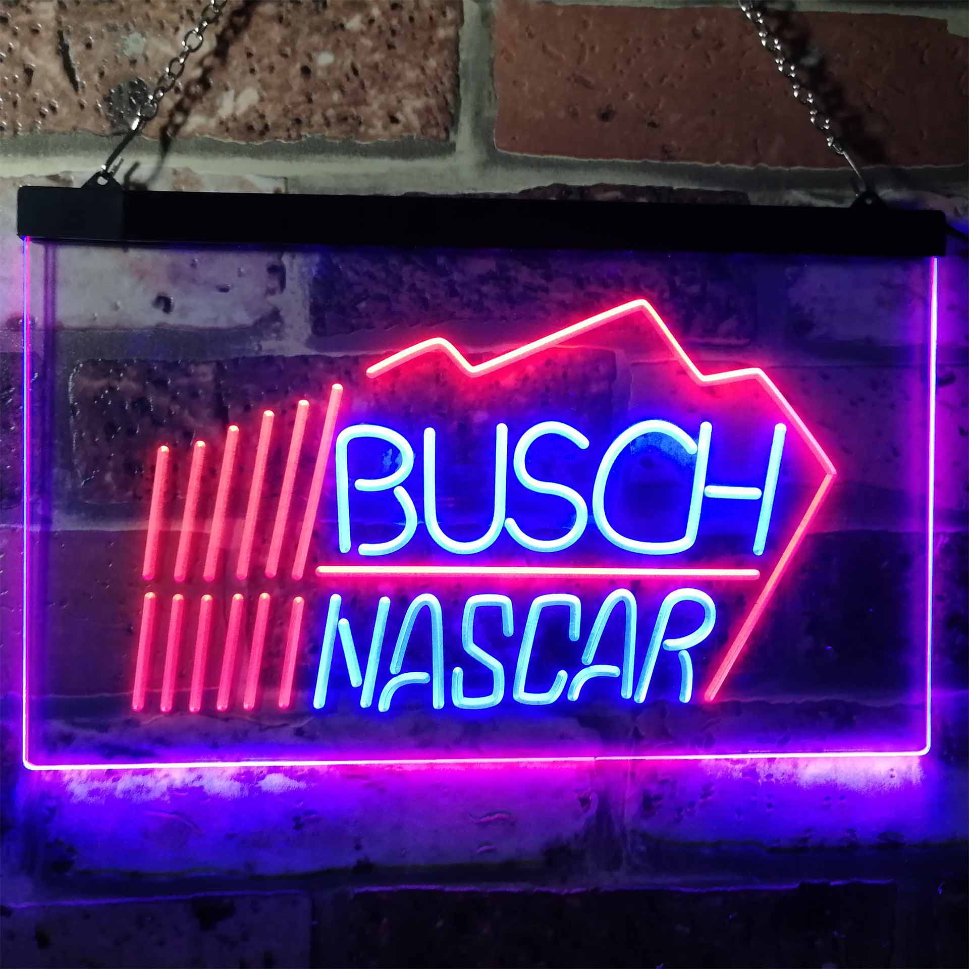 Busch Nascar Beer Racing Car Bar LED Neon Sign