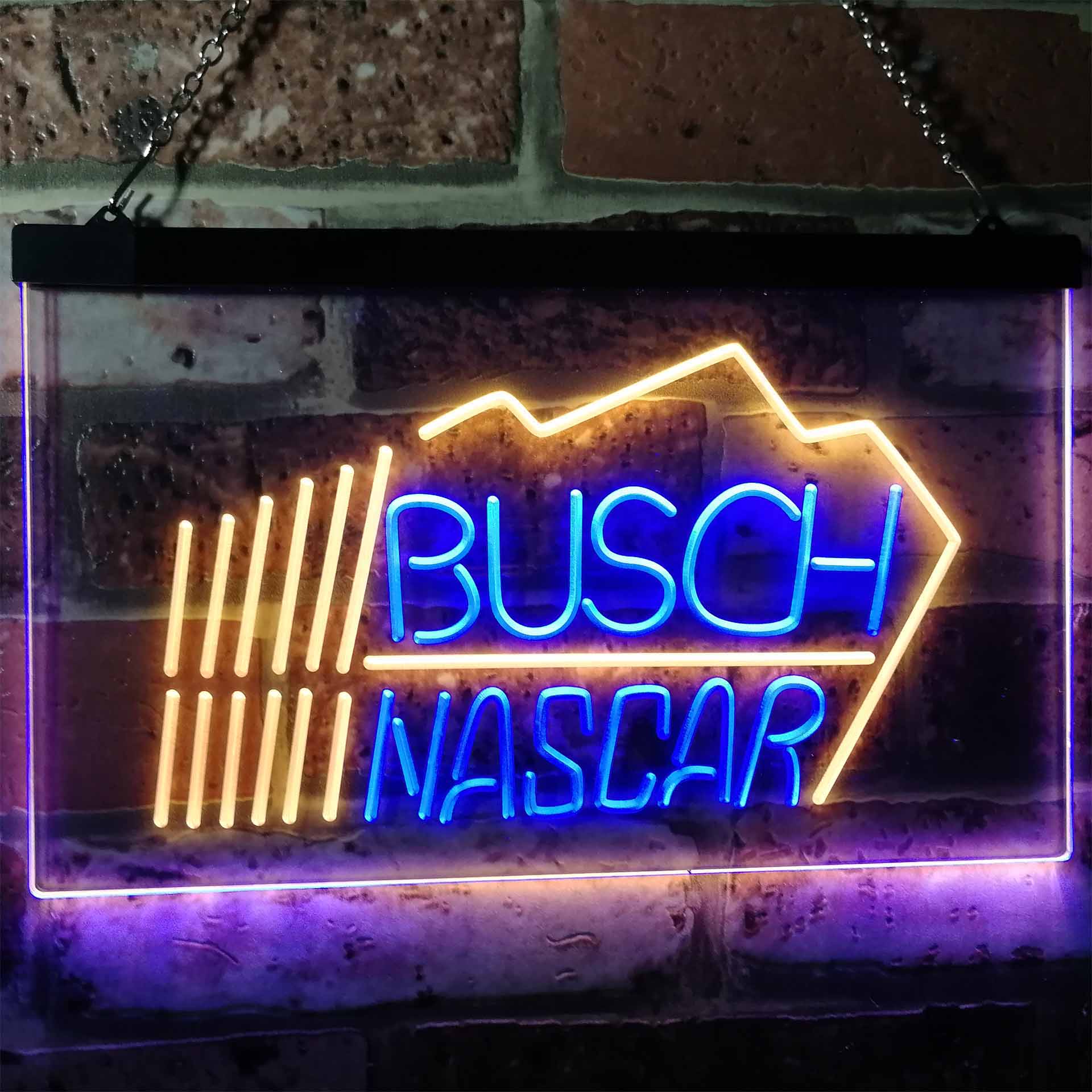 Busch Nascar Beer Racing Car Bar LED Neon Sign