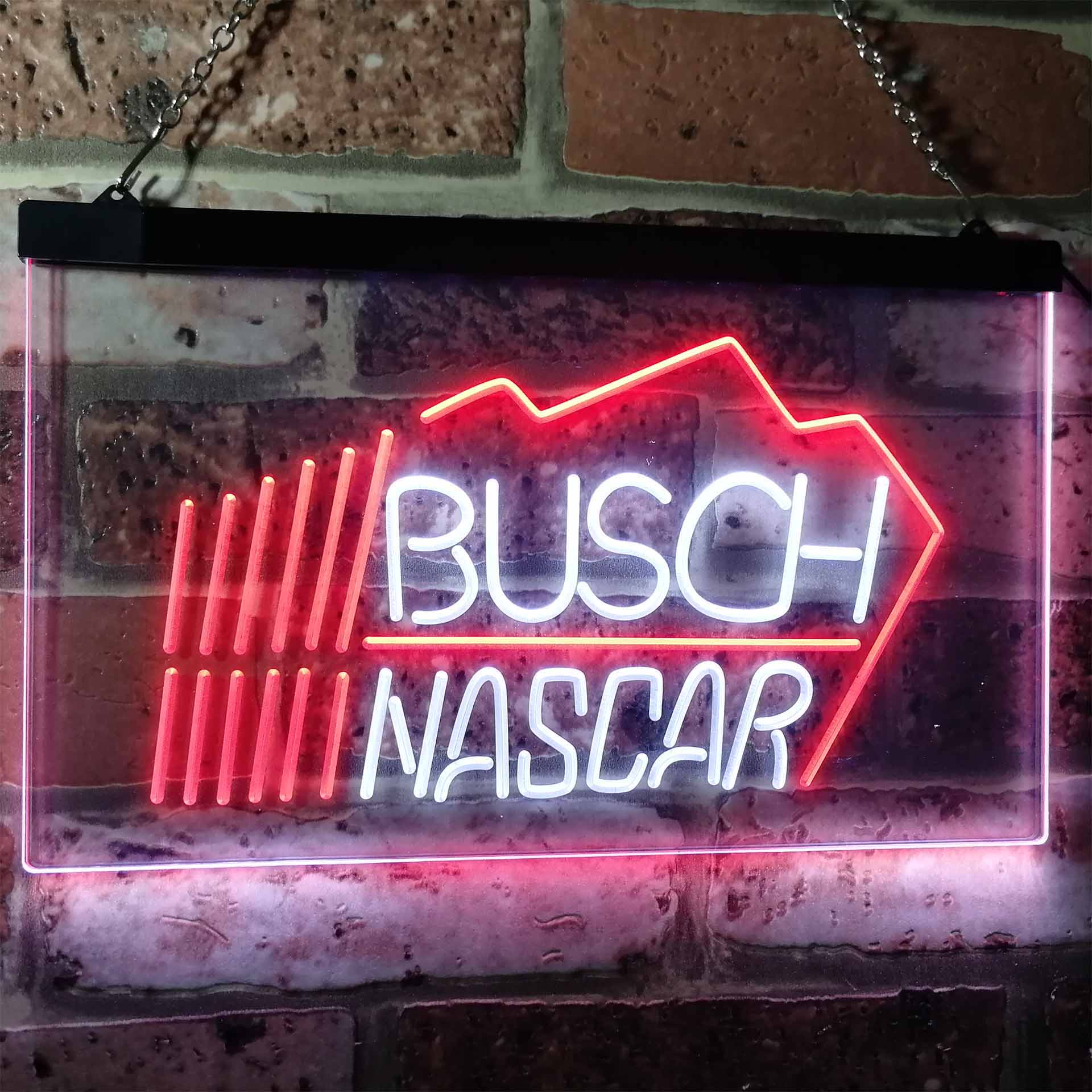 Busch Nascar Beer Racing Car Bar LED Neon Sign