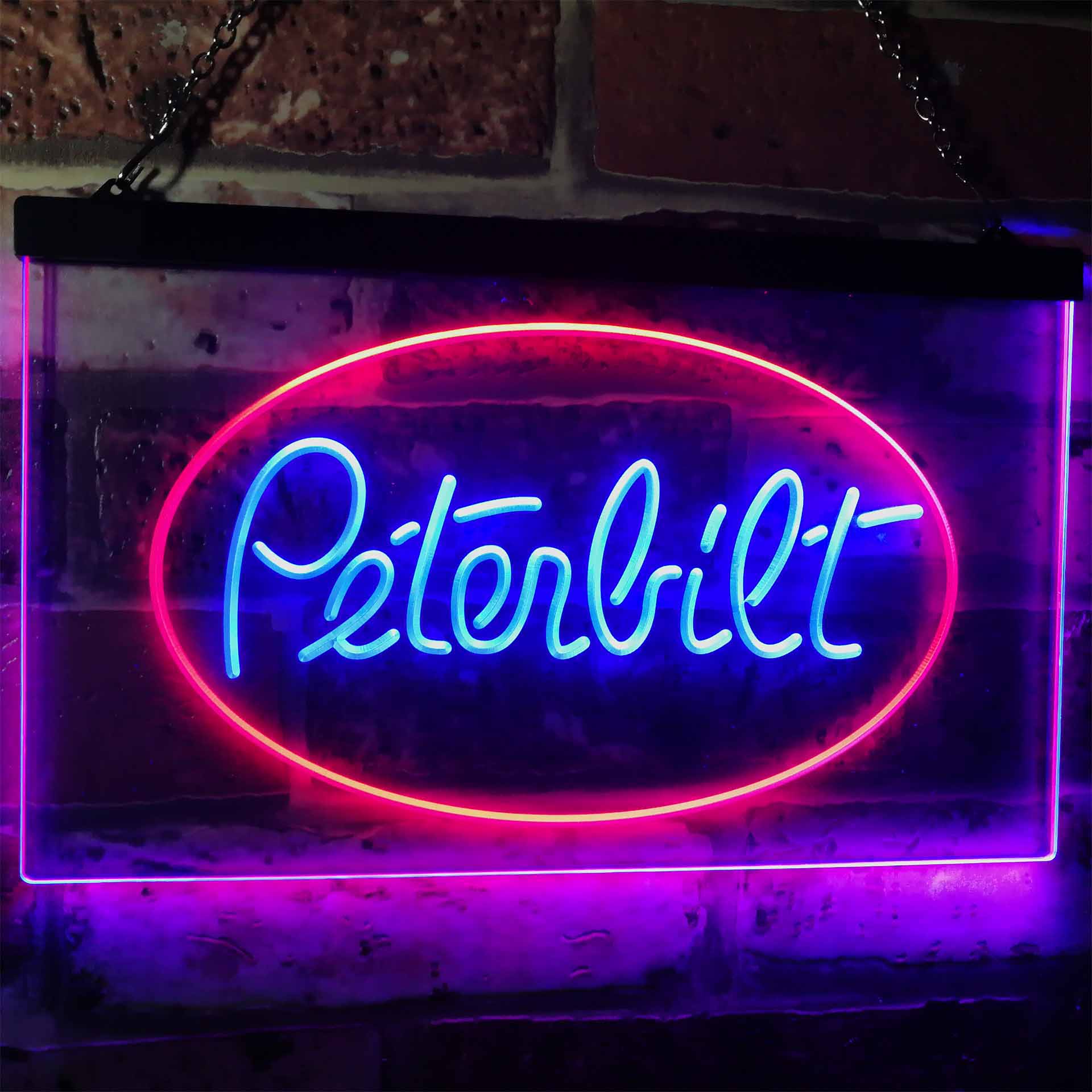 Peterbilt Car Transport Bar LED Neon Sign