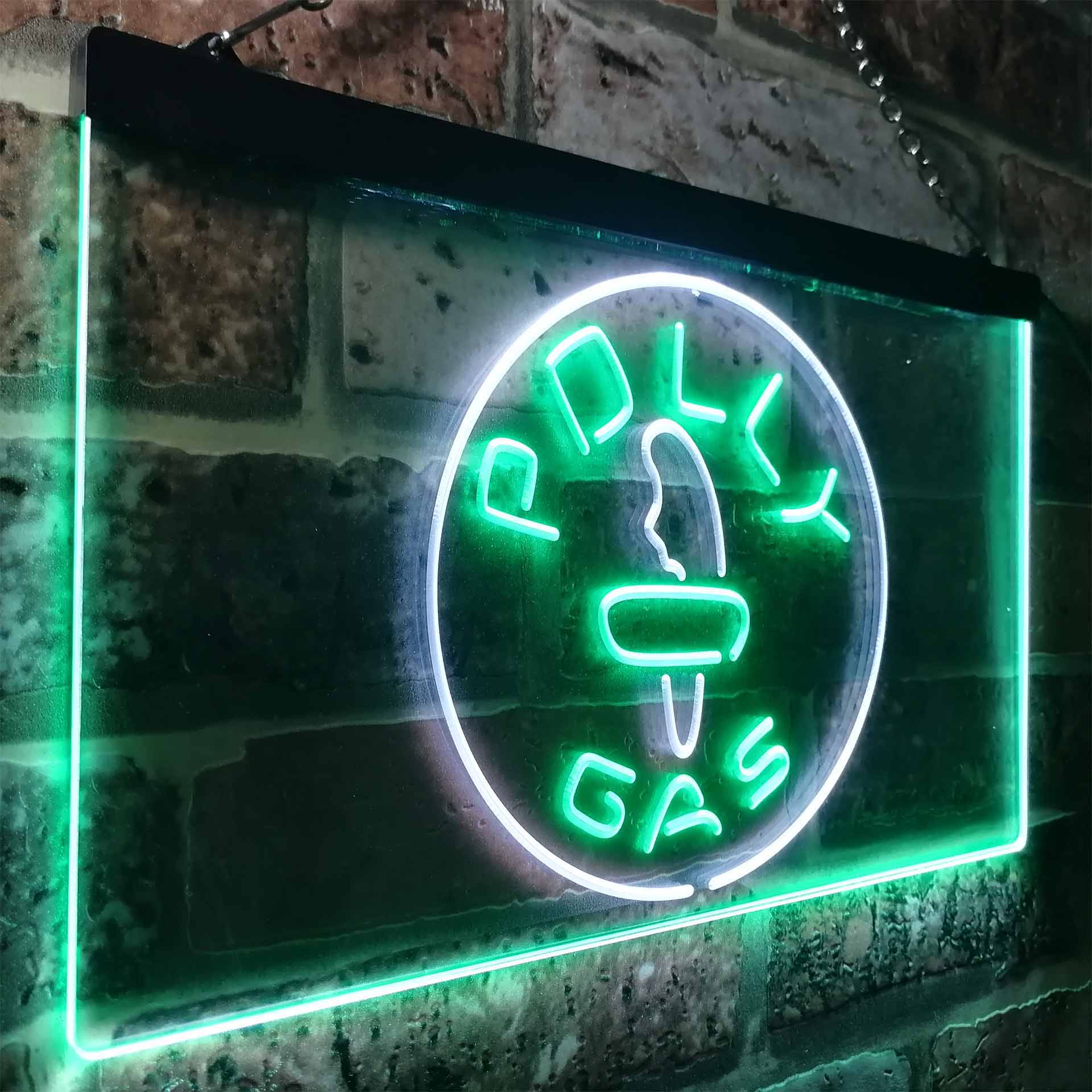 Polly Gas Man Cave LED Neon Sign