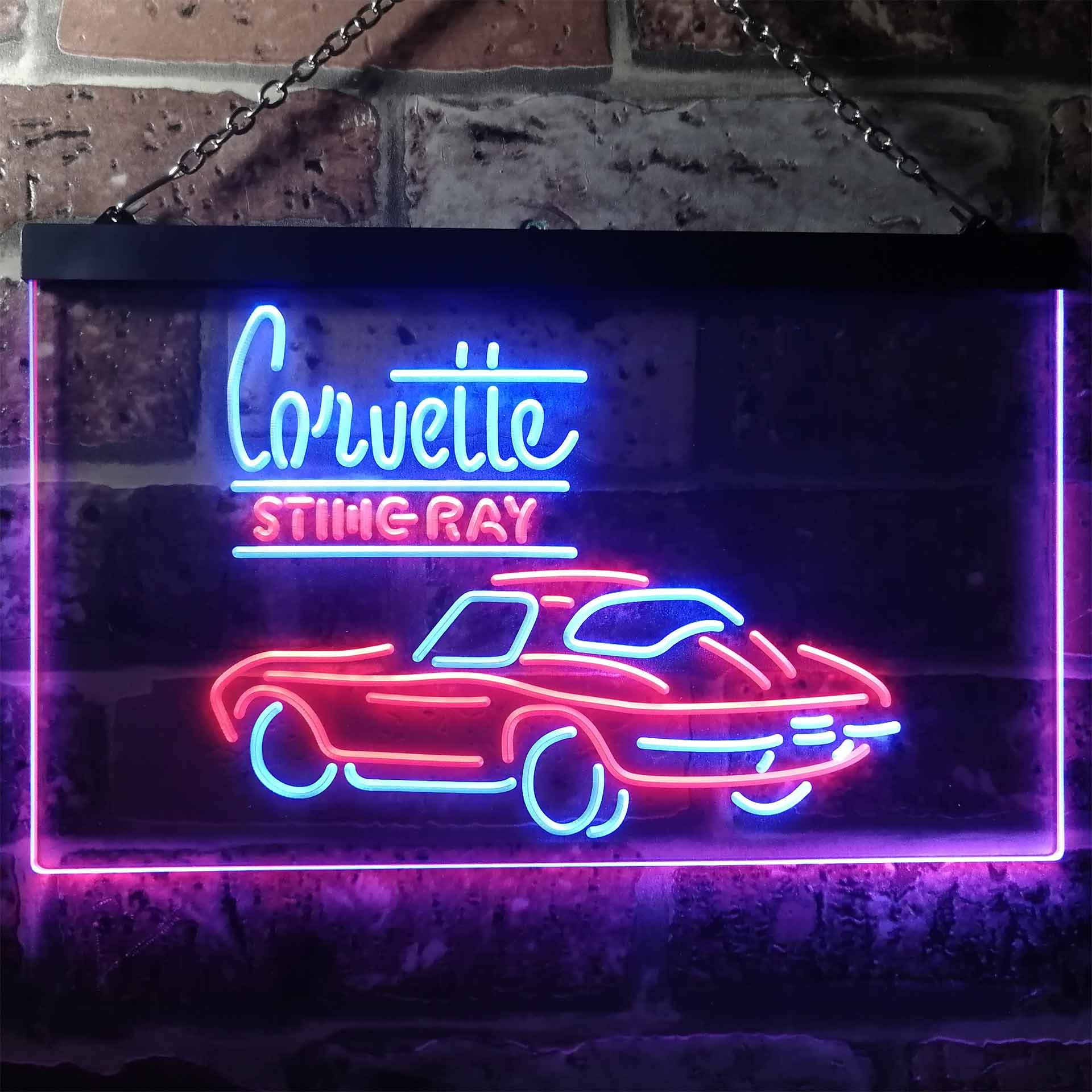 Corvette Sting Ray LED Neon Sign