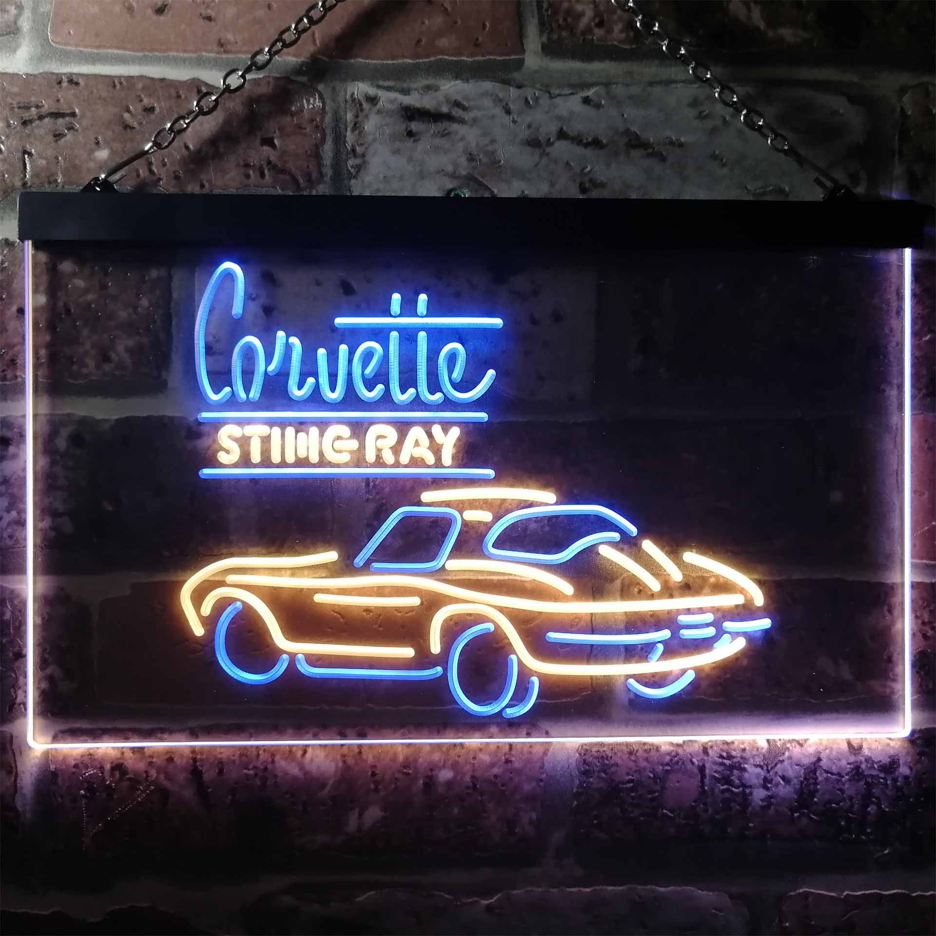 Corvette Sting Ray LED Neon Sign