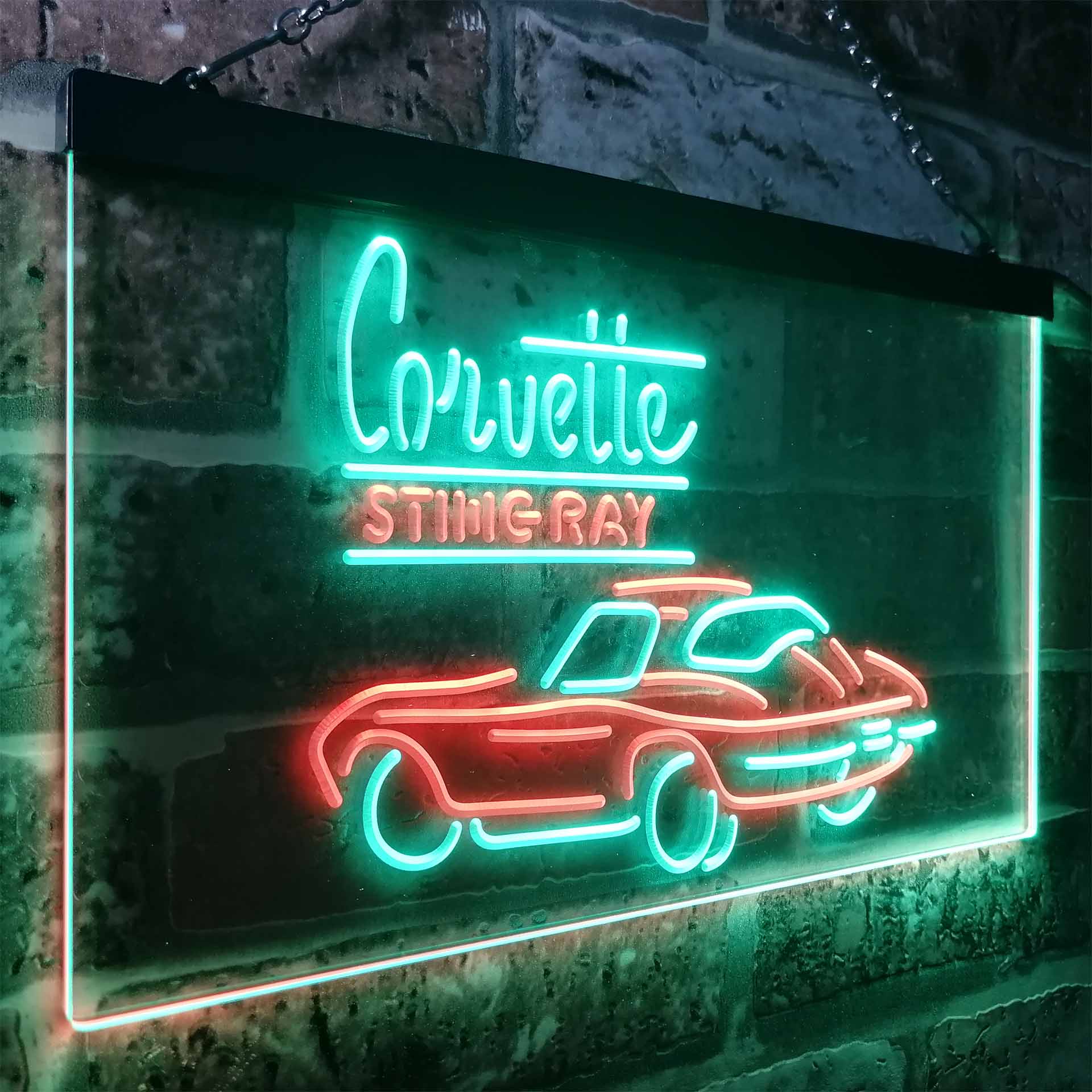 Corvette Sting Ray LED Neon Sign