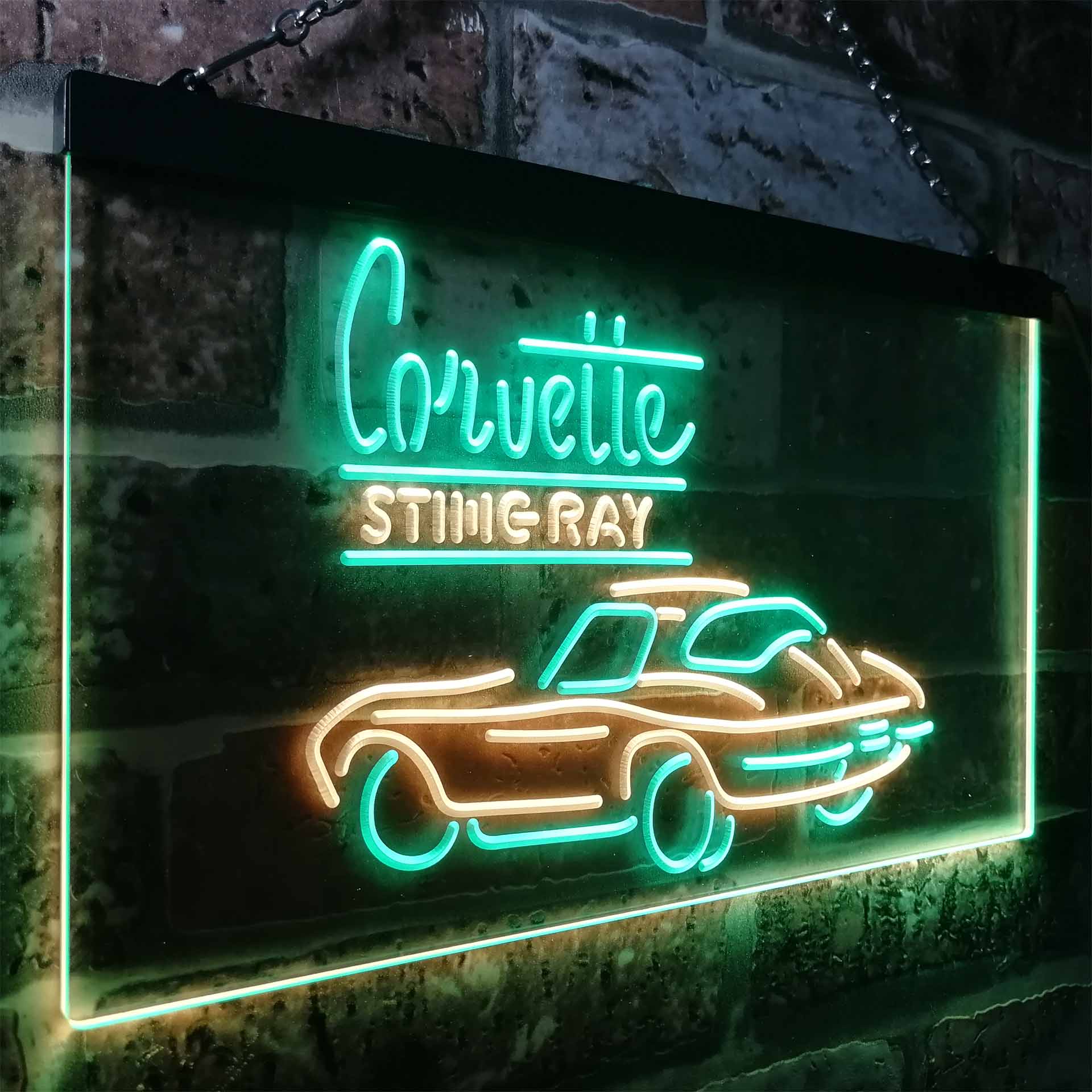 Corvette Sting Ray LED Neon Sign