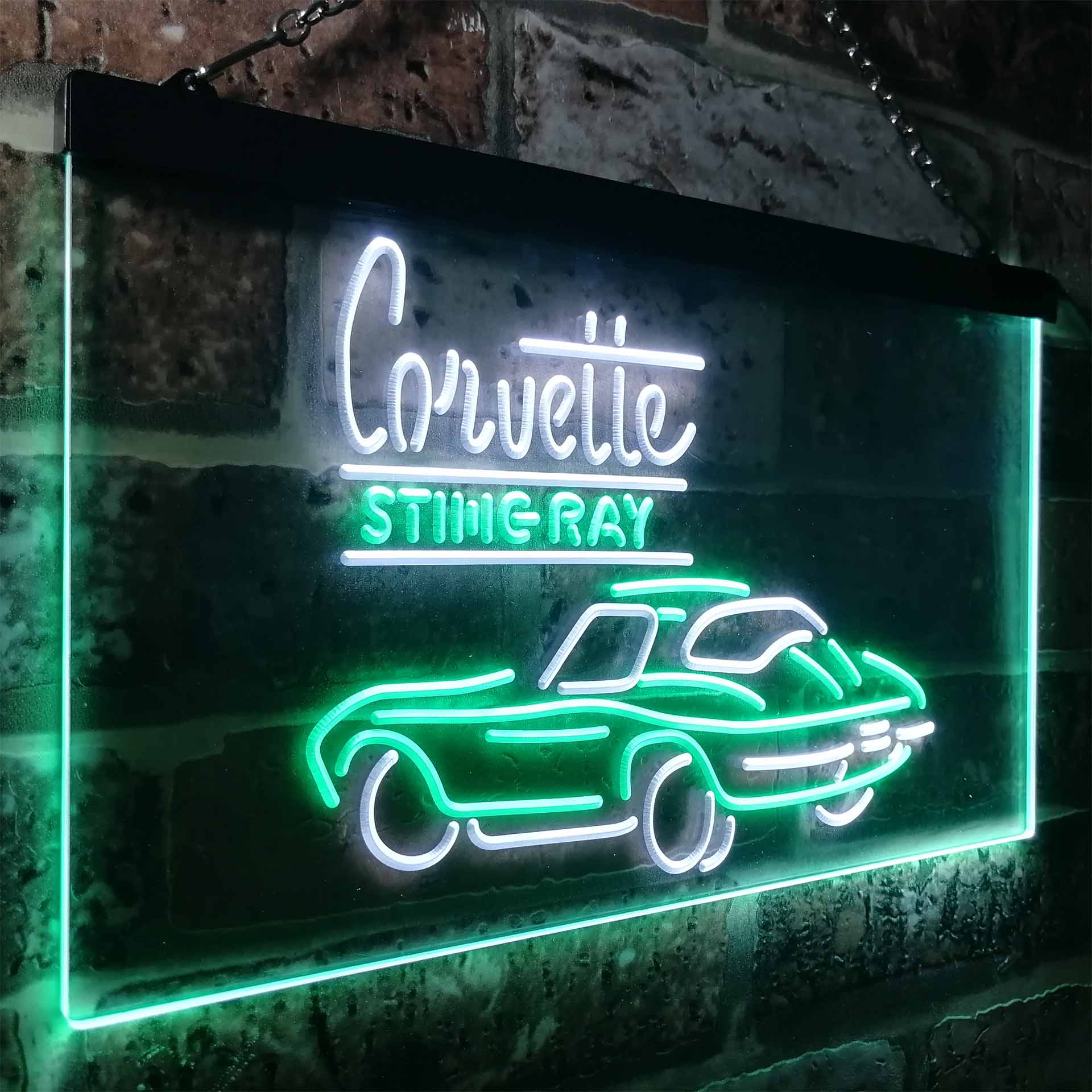 Corvette Sting Ray LED Neon Sign