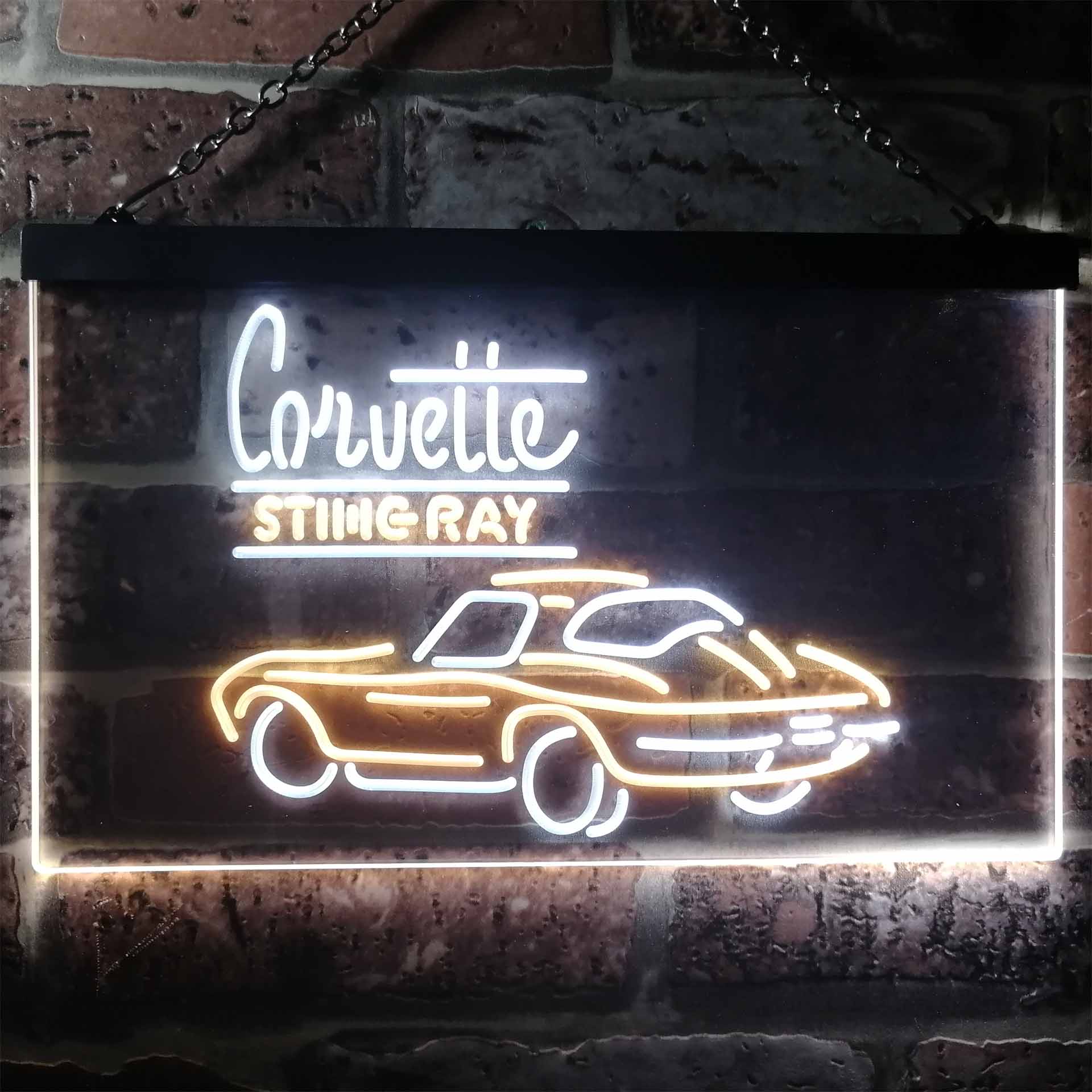 Corvette Sting Ray LED Neon Sign