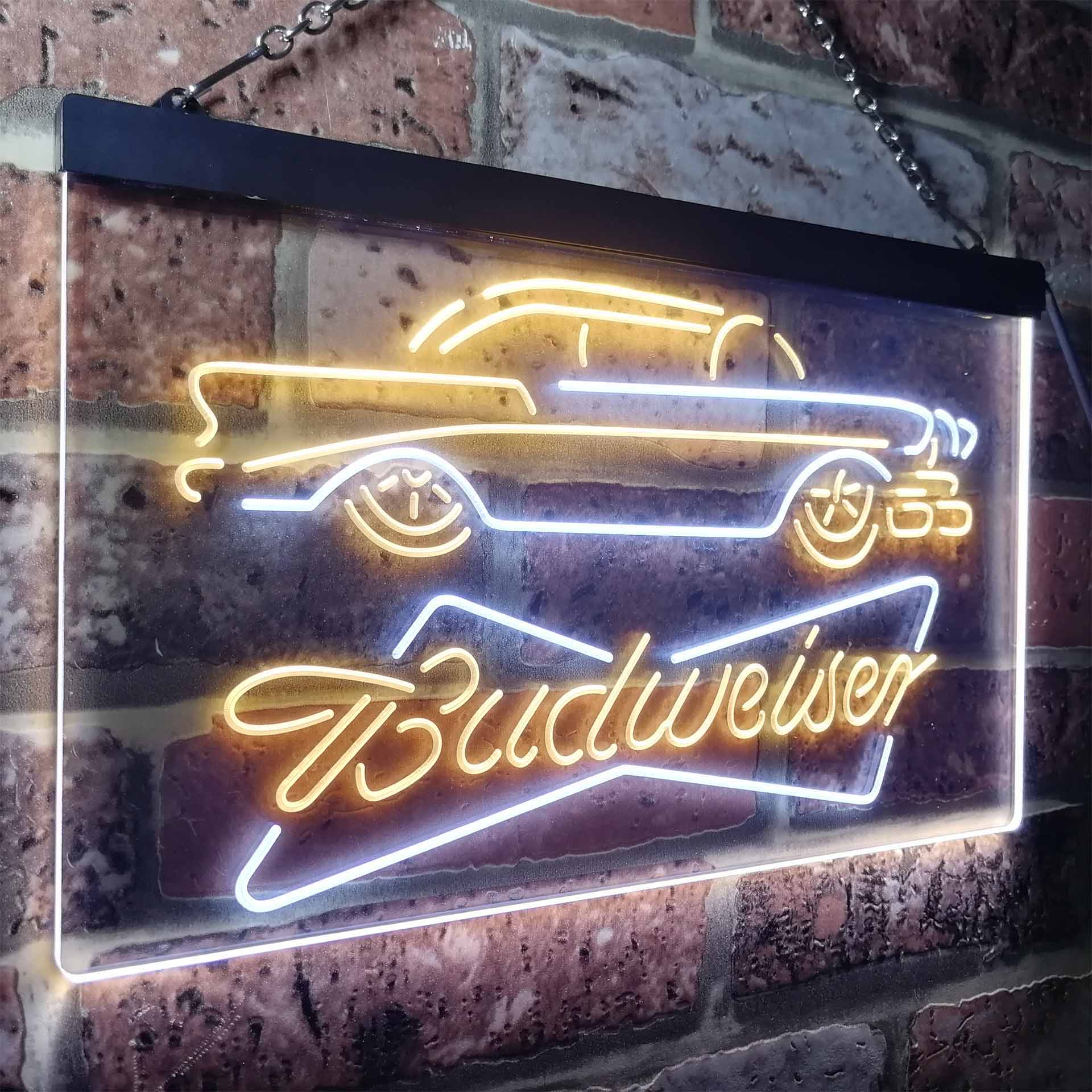 Vintage Car Auto Budweiser LED Neon Sign
