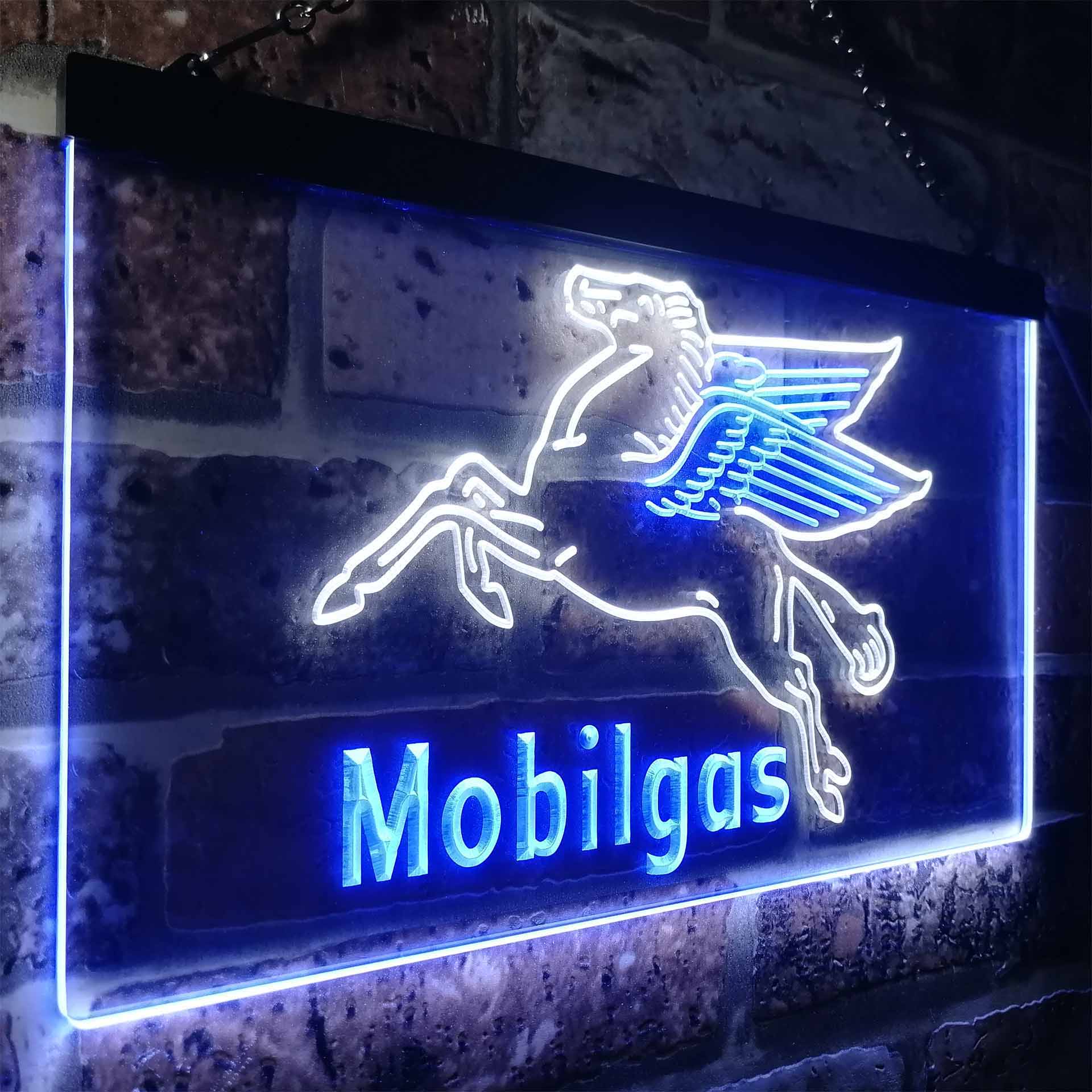 Mobil Gas Flying Horse LED Neon Sign