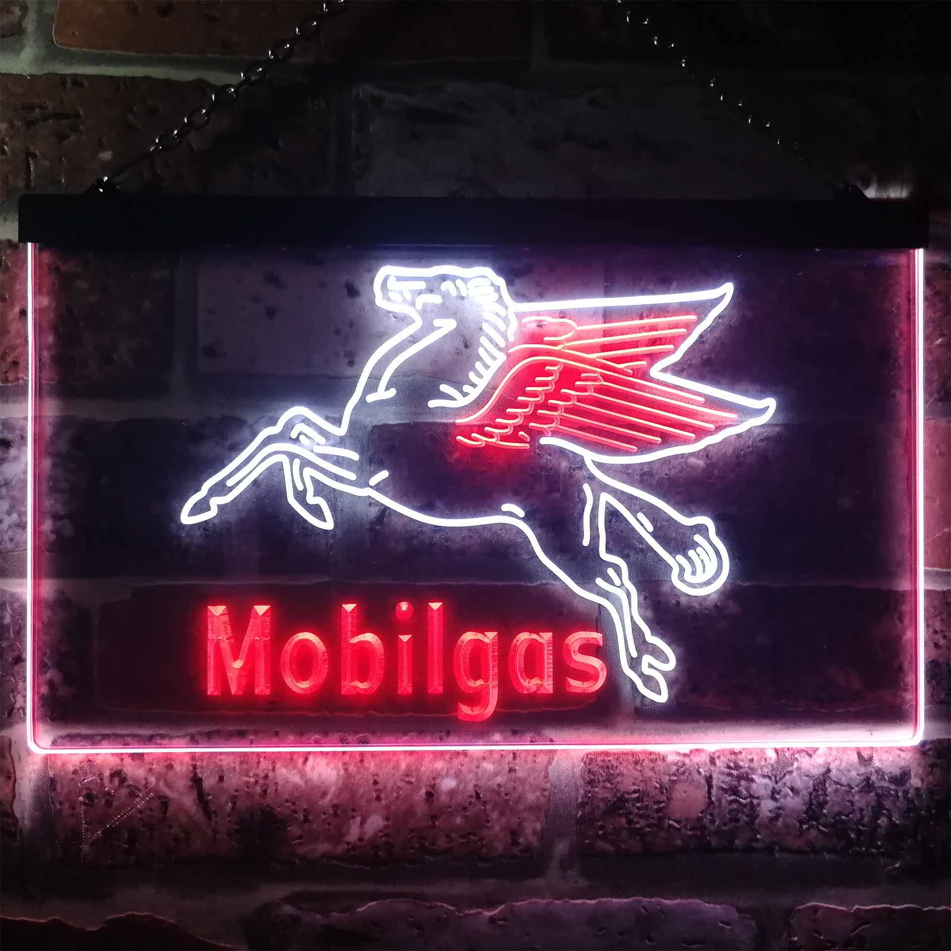 Mobil Gas Flying Horse LED Neon Sign