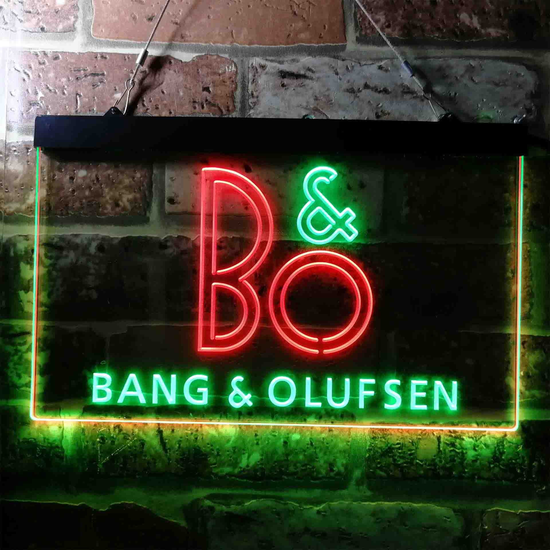 B&O Bang & Olufsen Logo Neon LED Sign