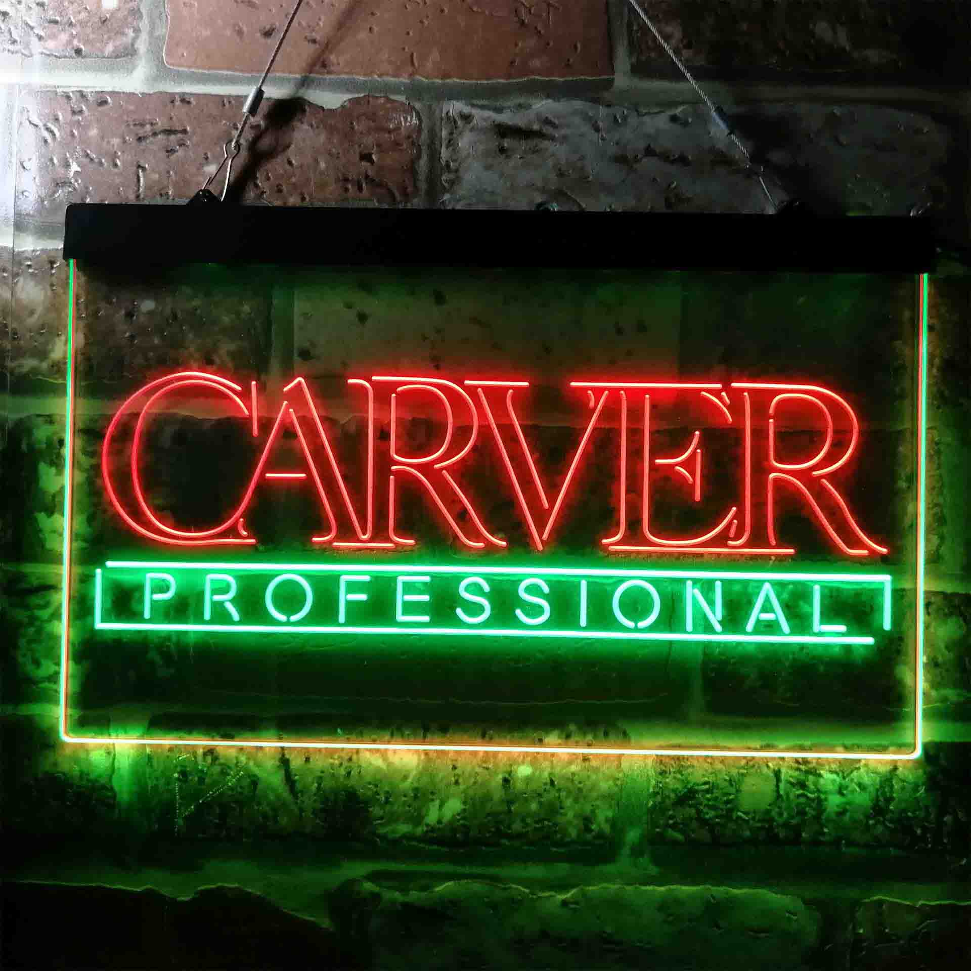 Carver Professional Logo Neon LED Sign