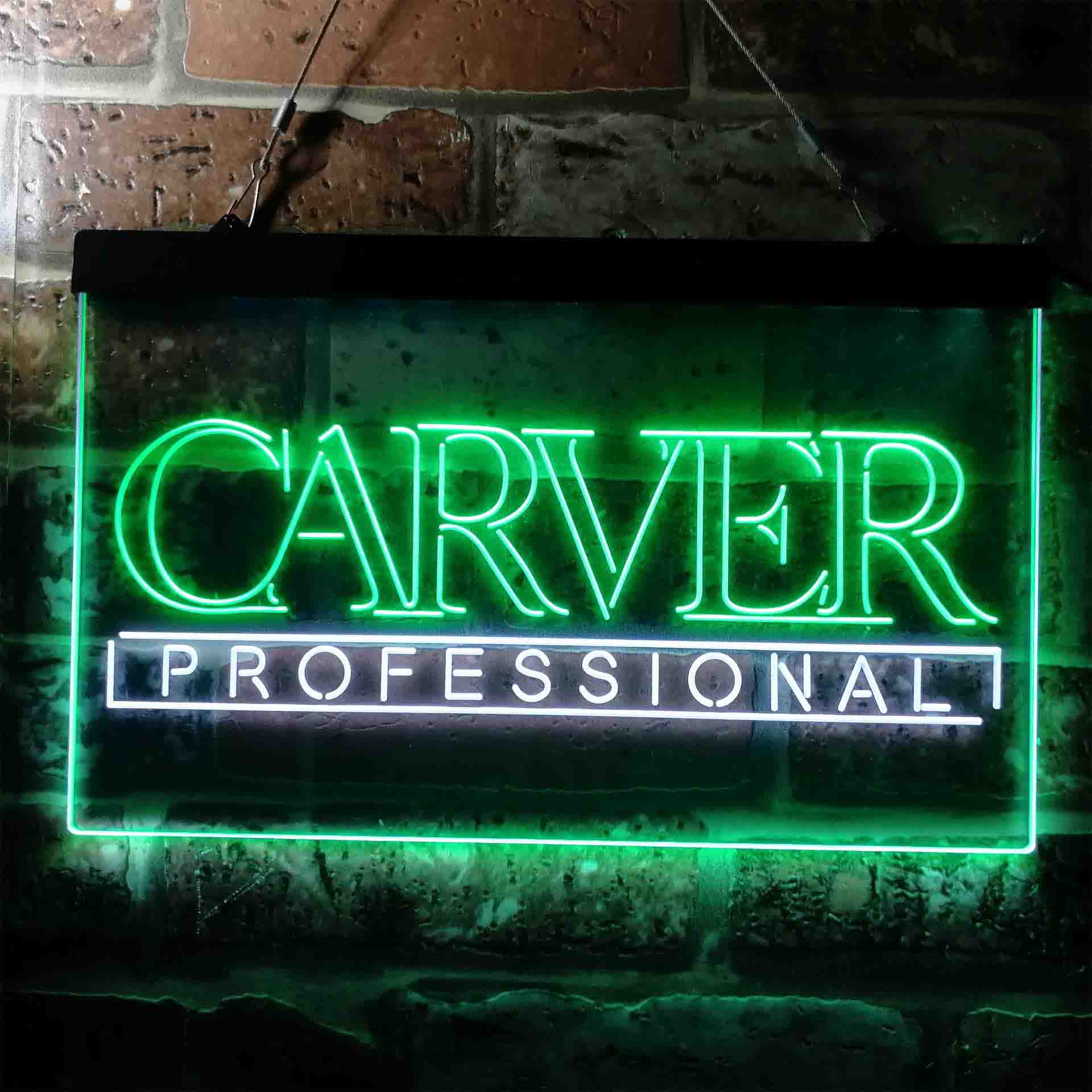 Carver Professional Logo Neon LED Sign