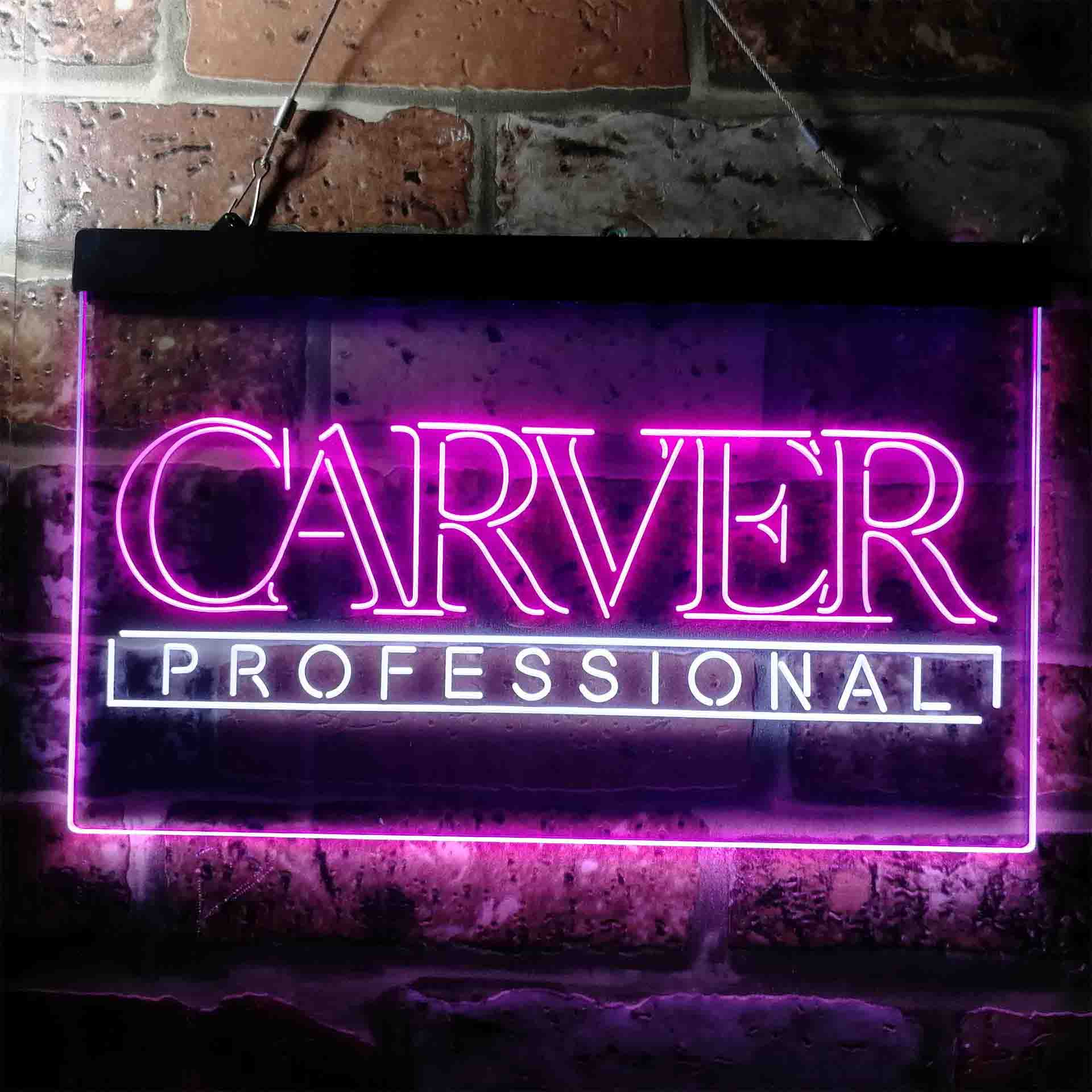 Carver Professional Logo Neon LED Sign