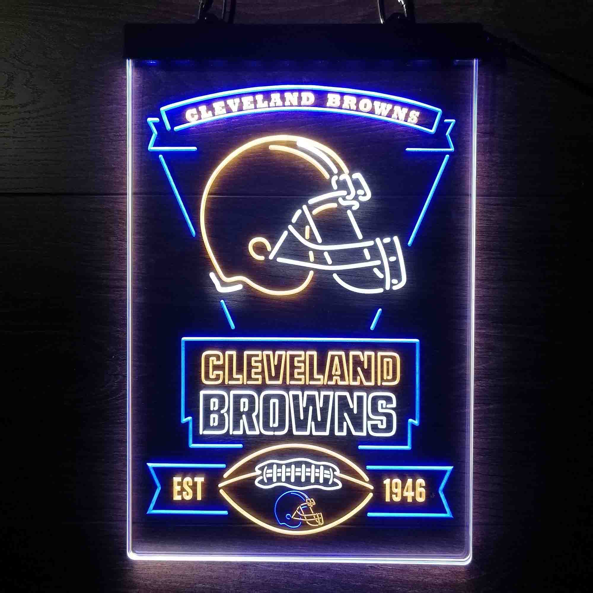 Cleveland Browns Neon LED Sign 3 Colors