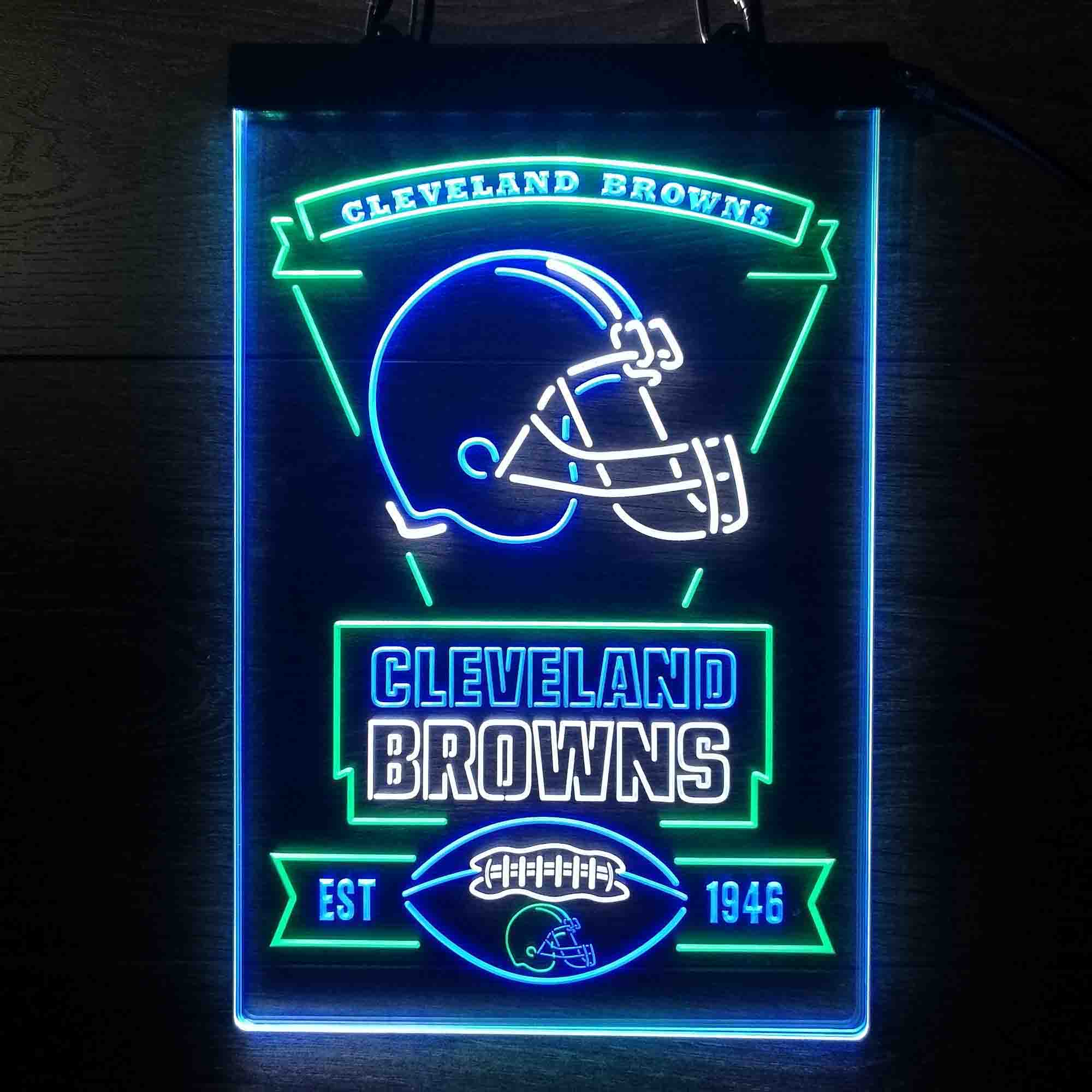 Cleveland Browns Neon LED Sign 3 Colors