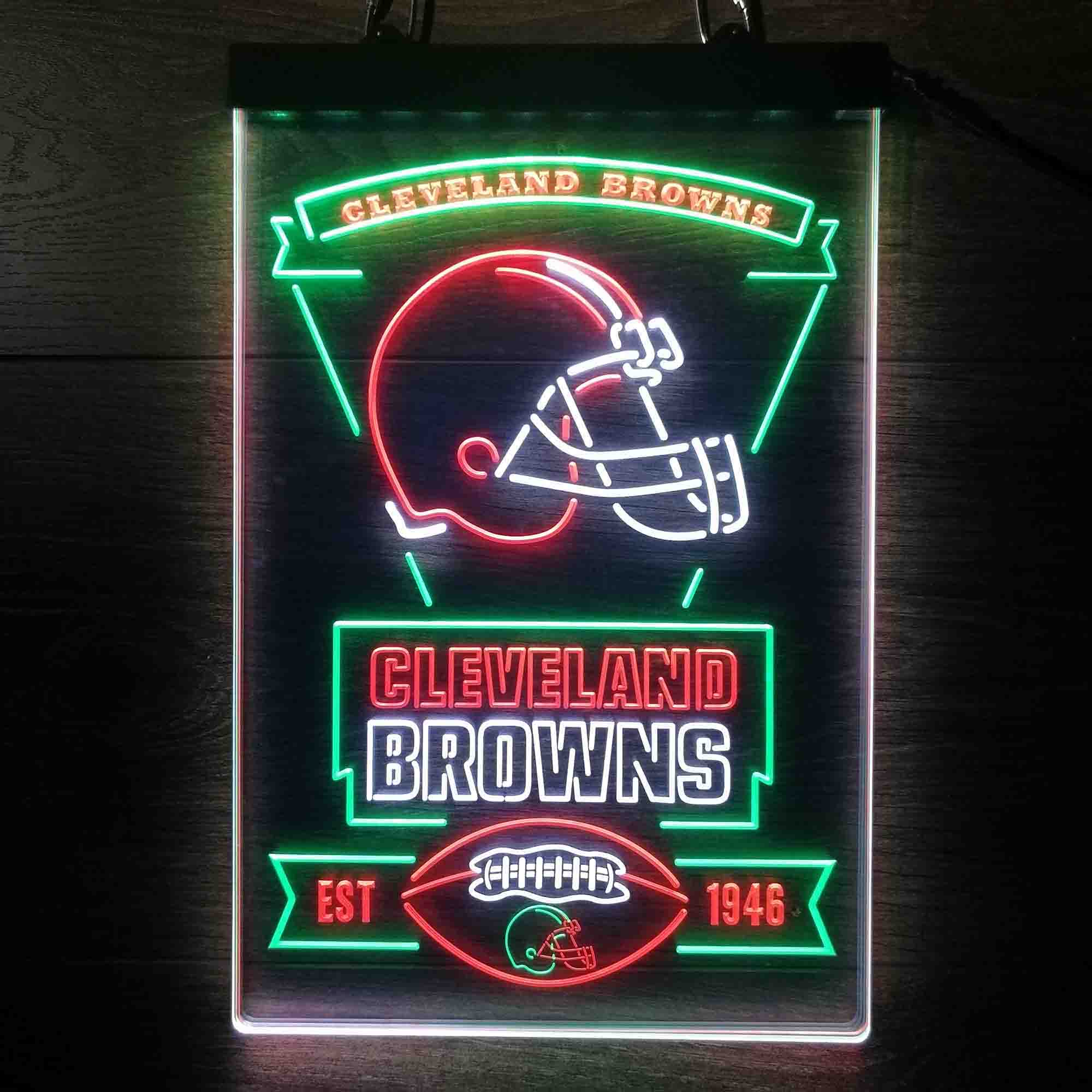 Cleveland Browns Neon LED Sign 3 Colors