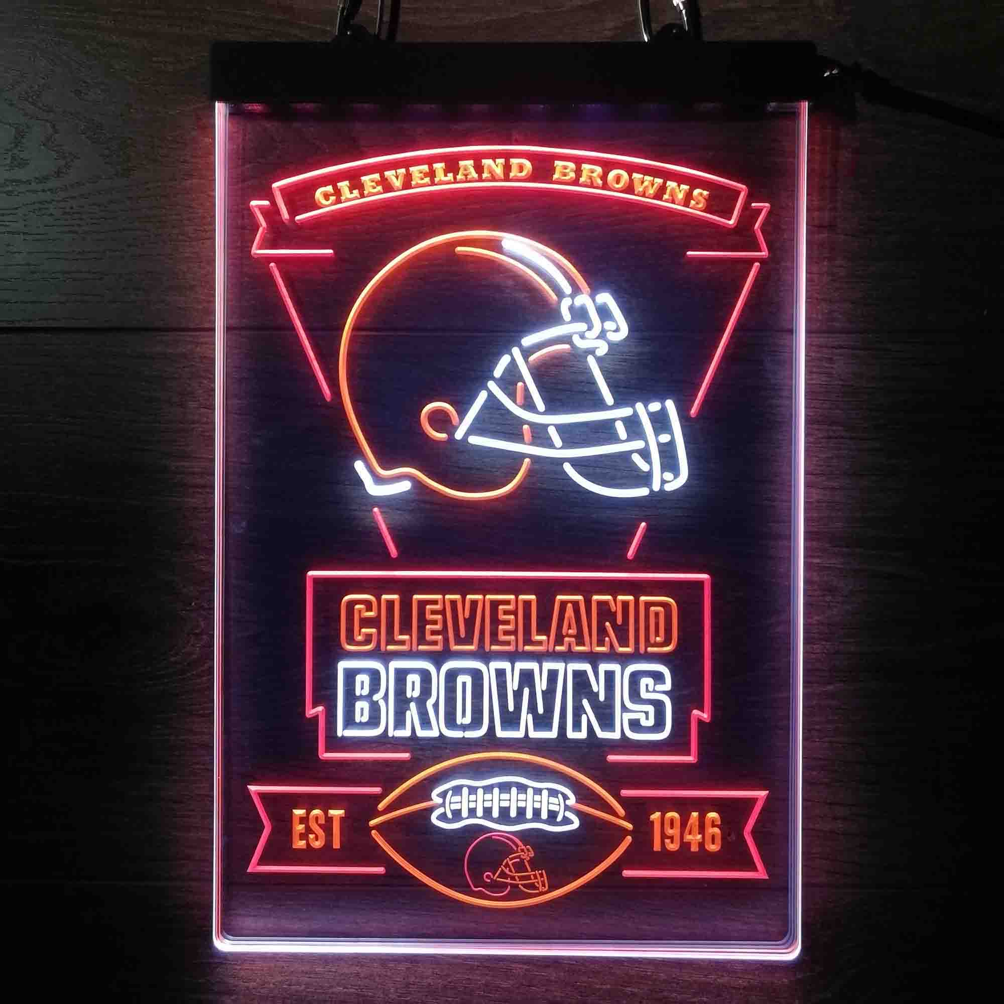 Cleveland Browns Neon LED Sign 3 Colors