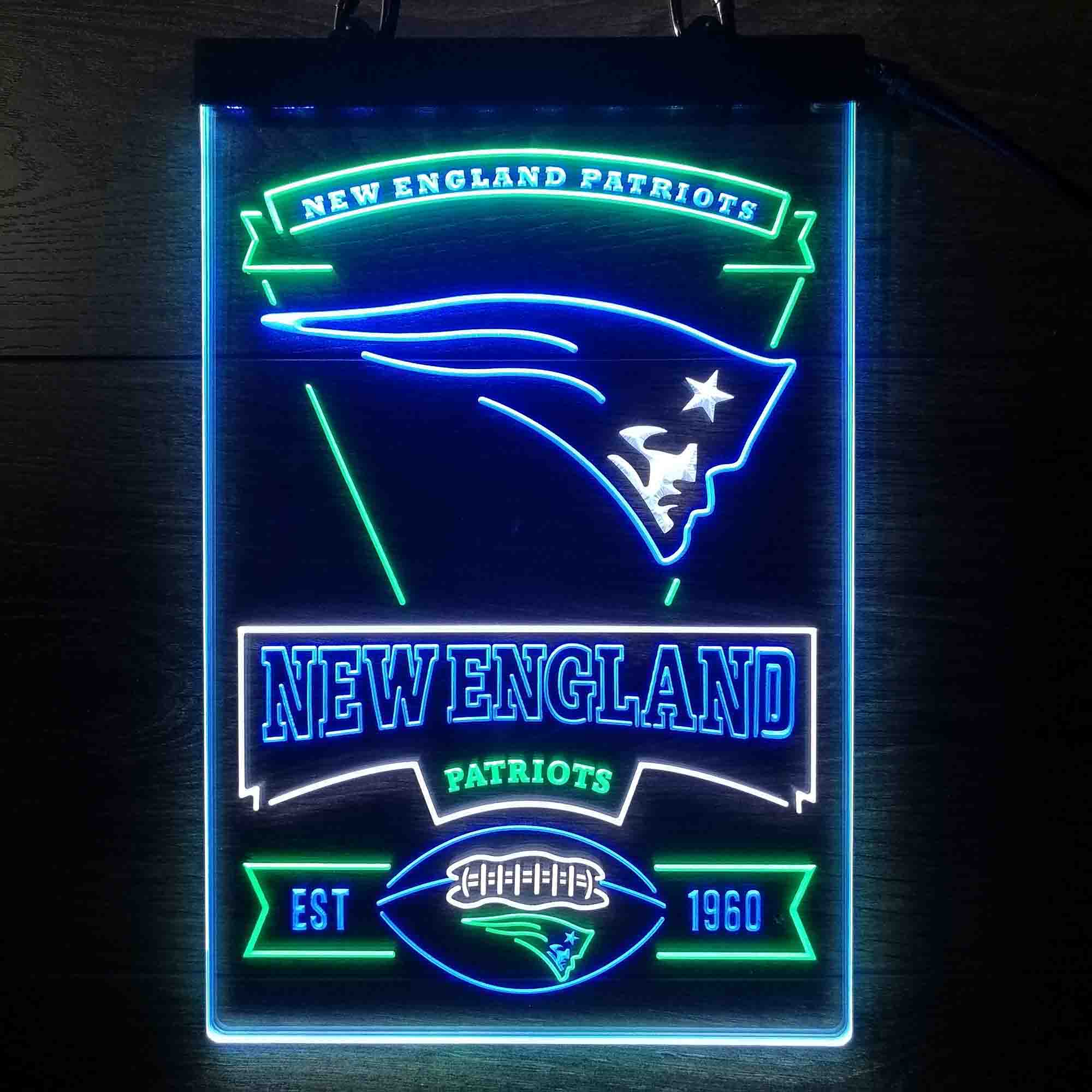 New England Patriots Neon LED Sign 3 Colors