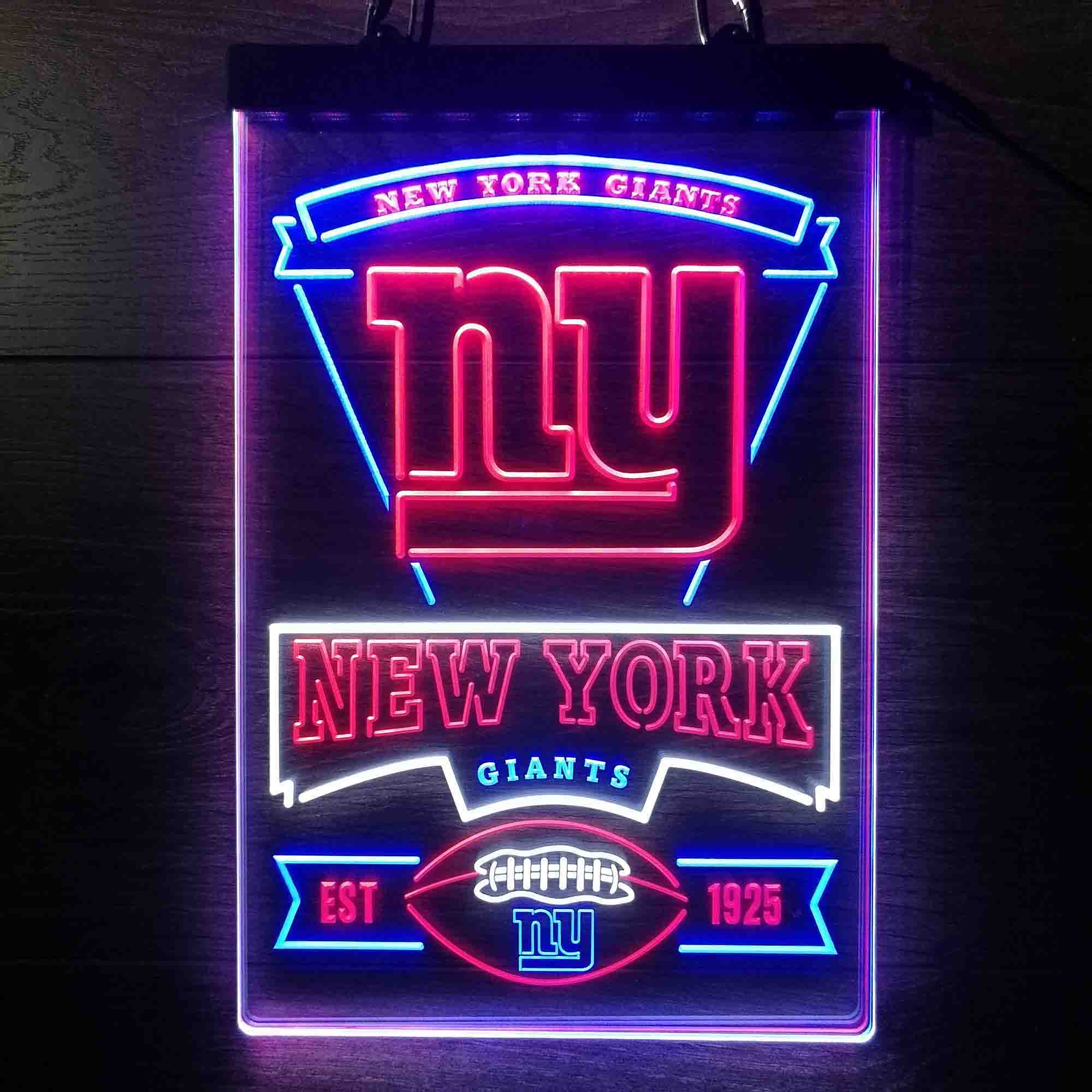 New York Giants Neon LED Sign 3 Colors