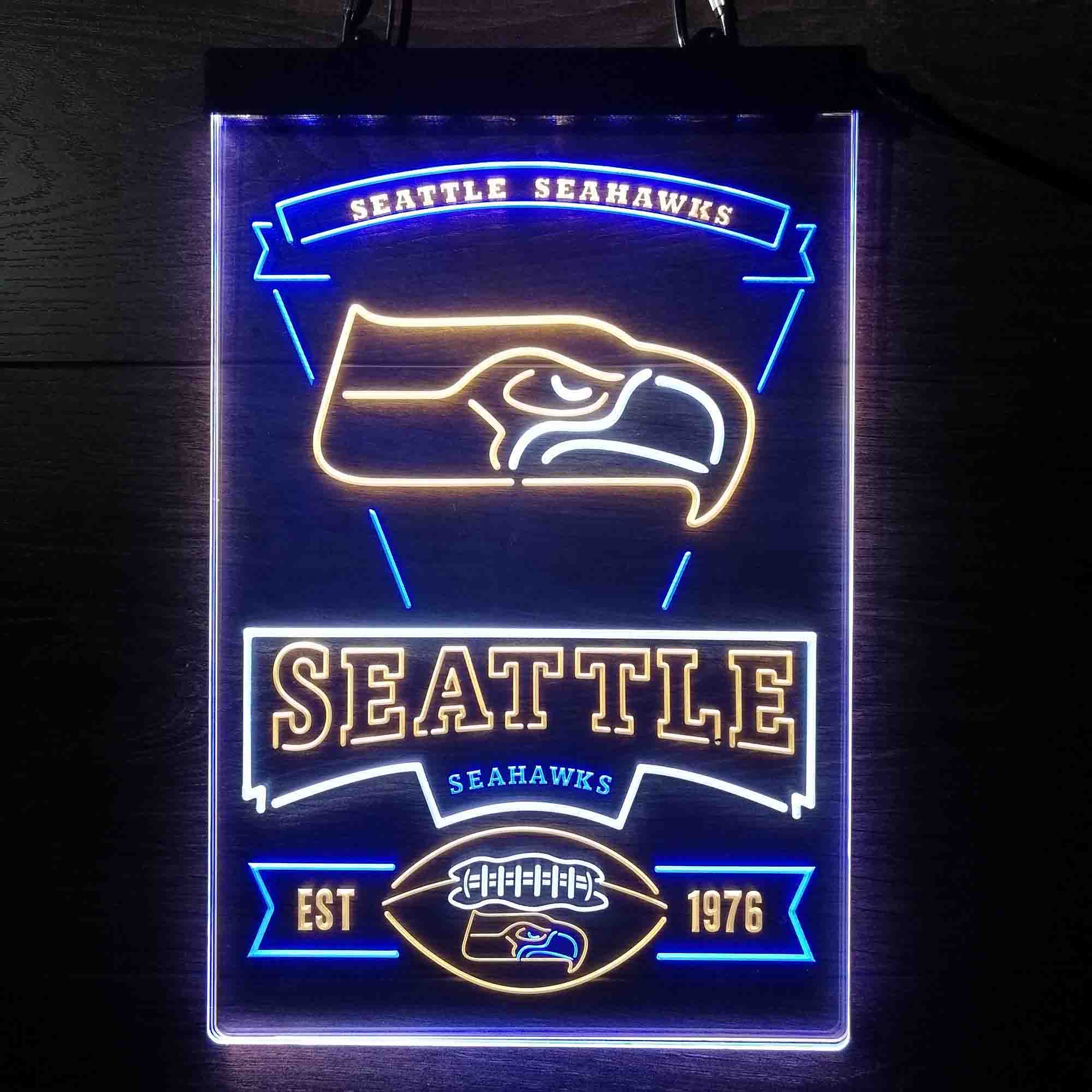 Seattle Seahawks Neon LED Sign 3 Colors