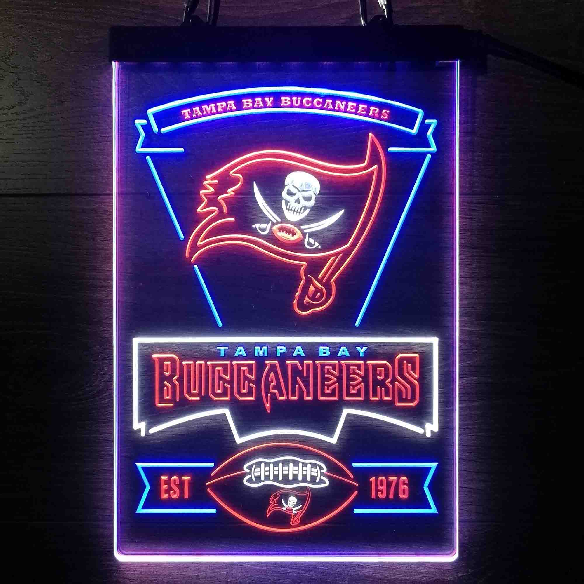 Tampa Bay Buccaneers Neon LED Sign 3 Colors