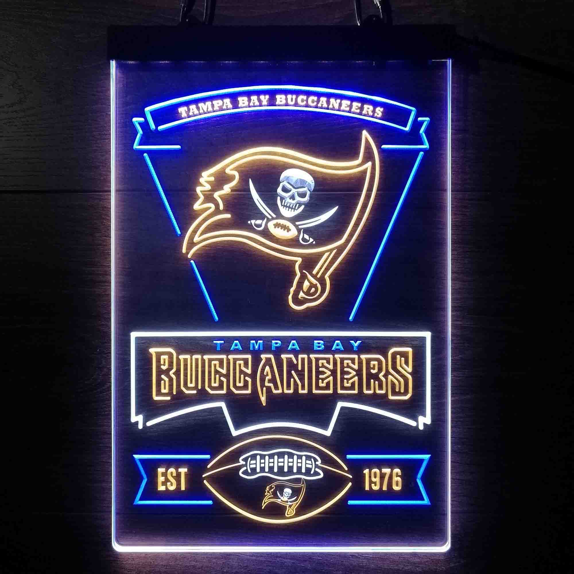 Tampa Bay Buccaneers Neon LED Sign 3 Colors