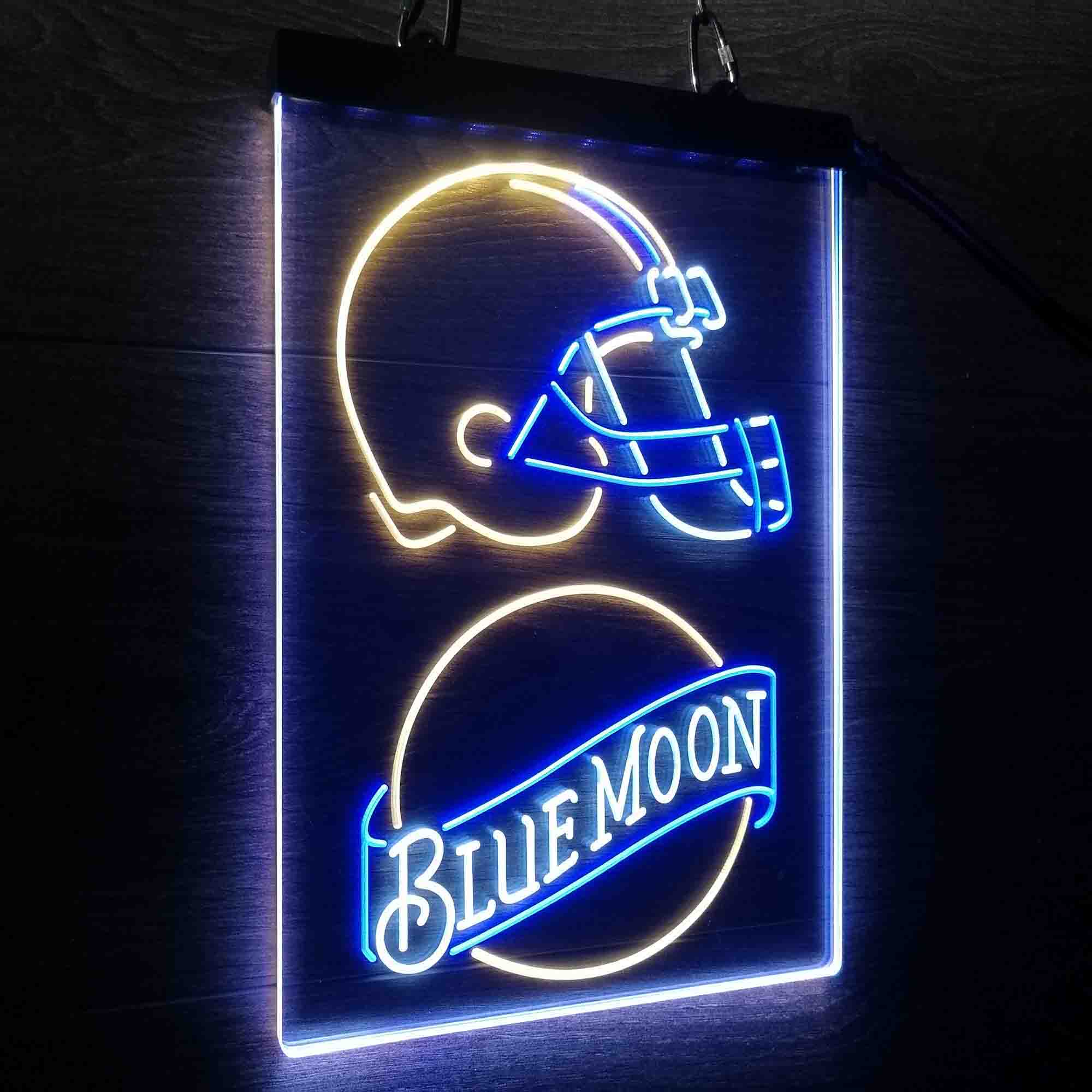 Blue Moon Bar Cleveland Browns Est. 1946 Neon LED Sign 3 Colors