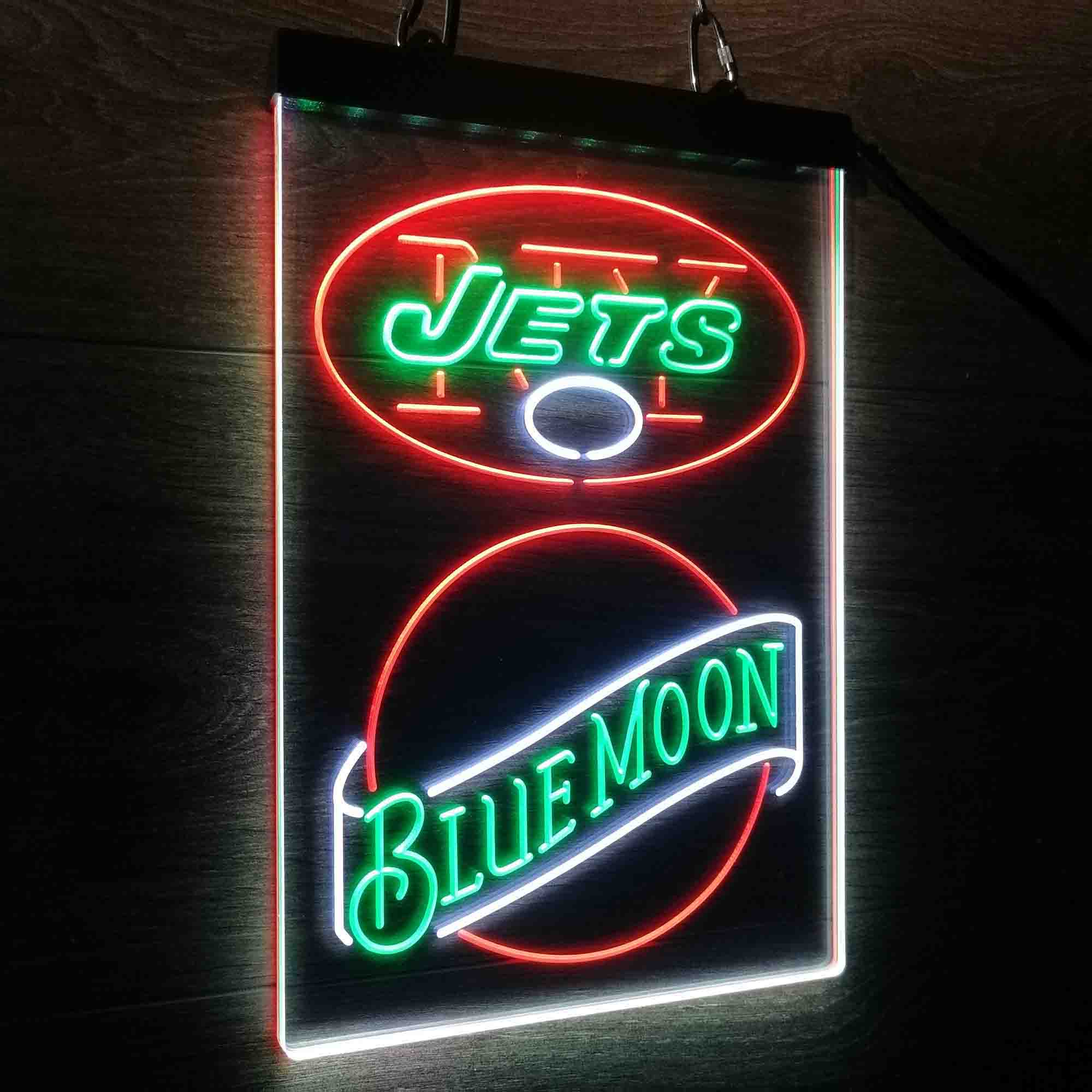 Blue Moon Bar New York Jets Est. 1960 Neon LED Sign 3 Colors