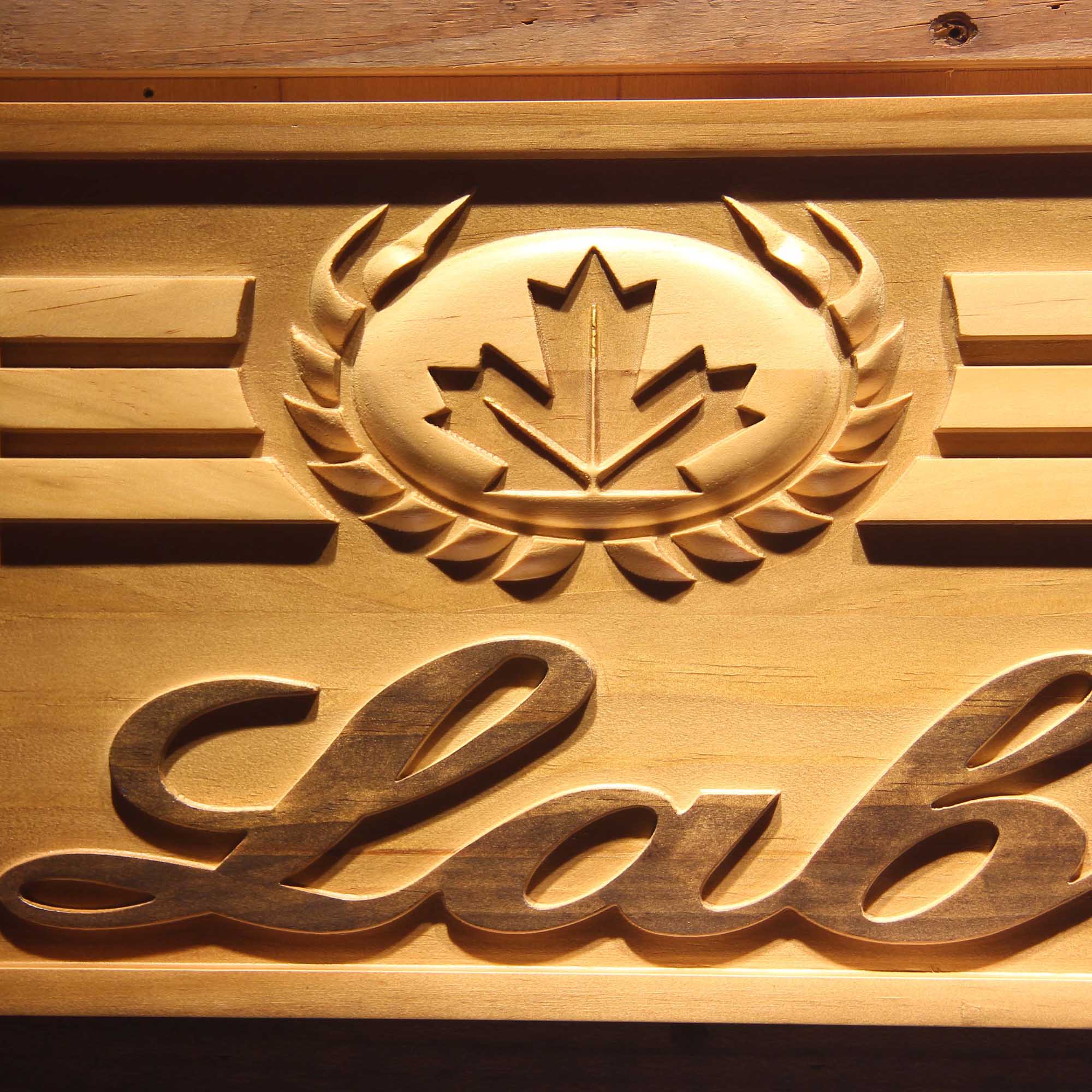 Labatt Beer 3D Wooden Engrave Sign