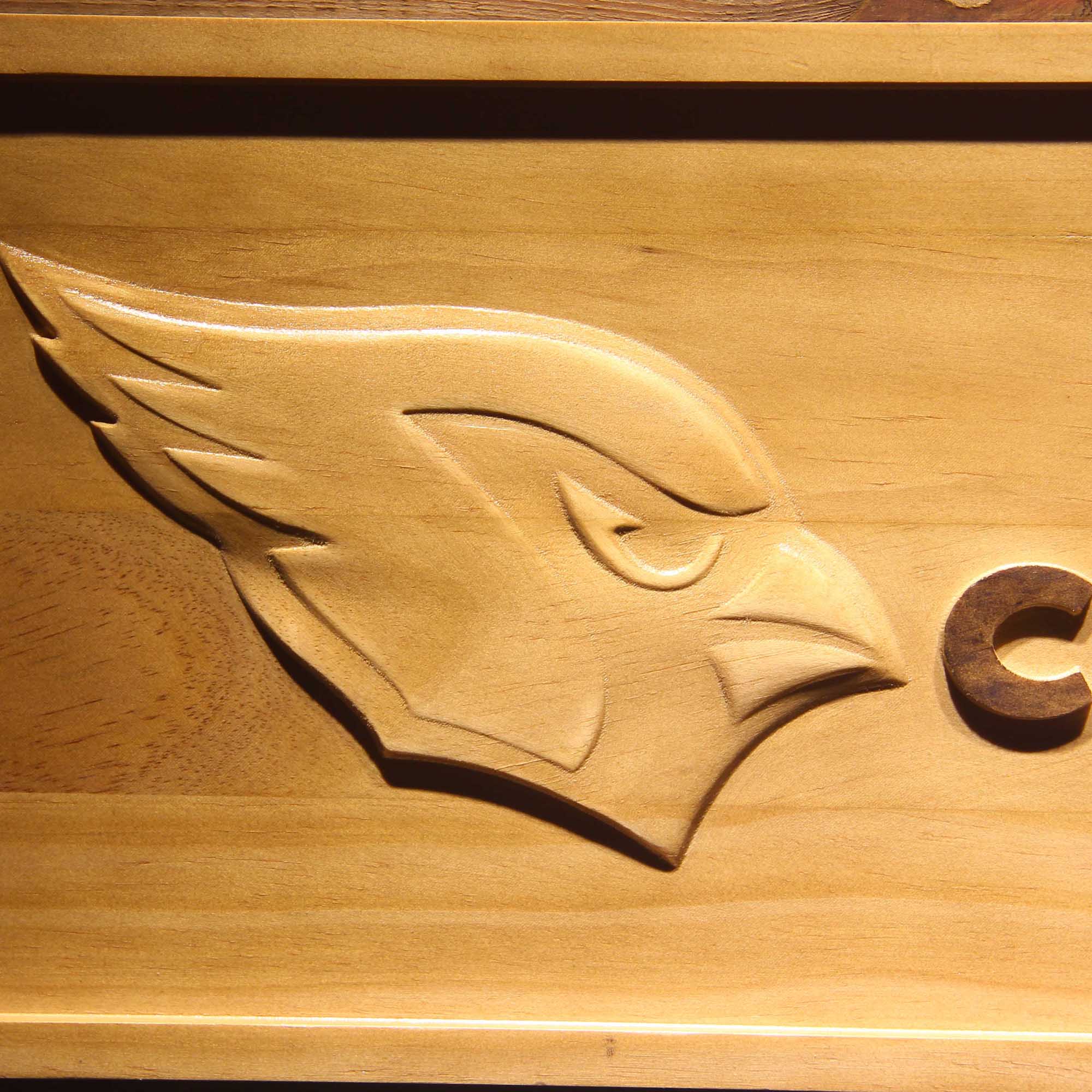 Arizona Cardinals Football Man Cave Sport 3D Wooden Engrave Sign