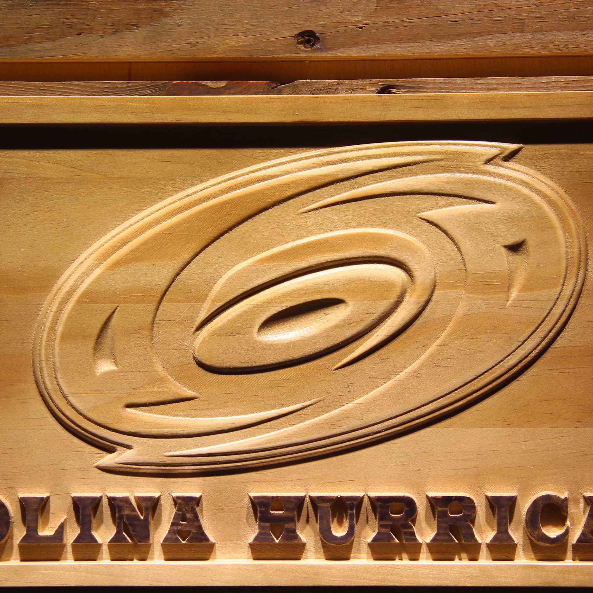 Carolina Hurricanes Hockey Man Cave Sport 3D Wooden Engrave Sign