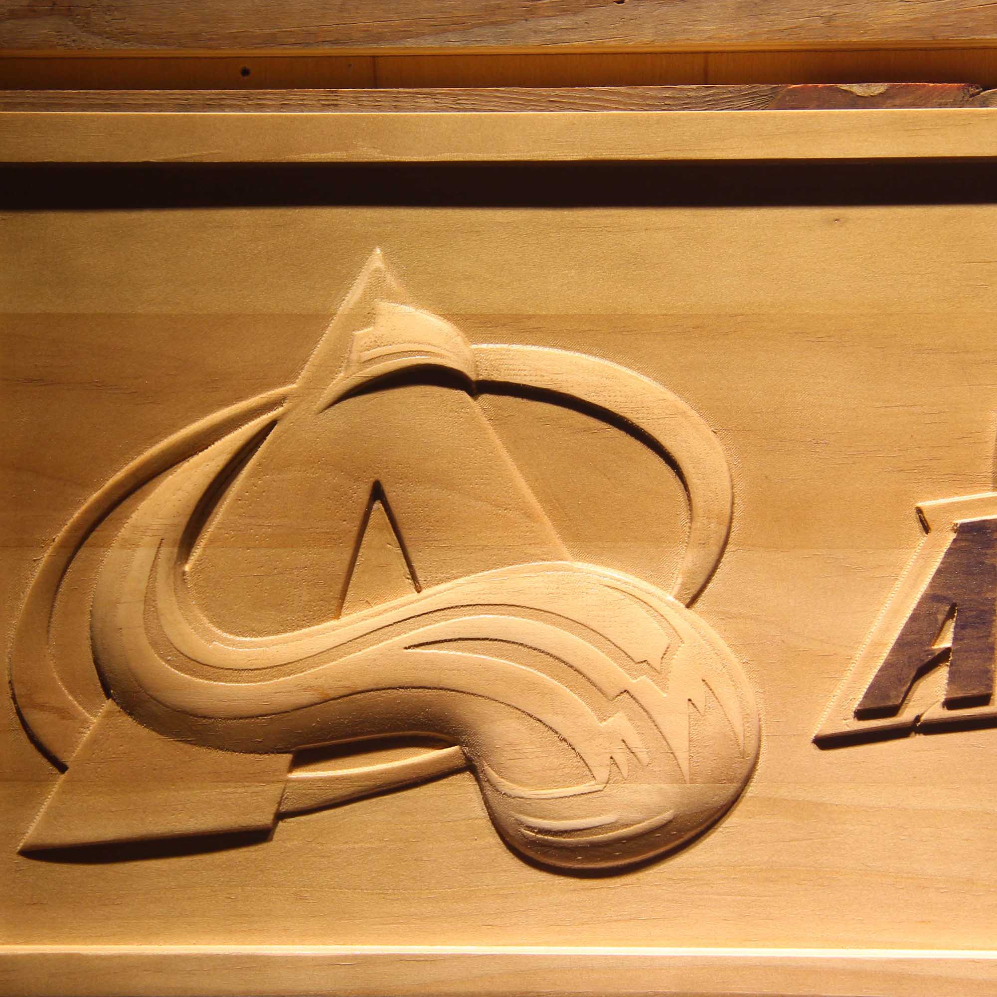 Colorado Avalanche Hockey Man Cave Sport 3D Wooden Engrave Sign