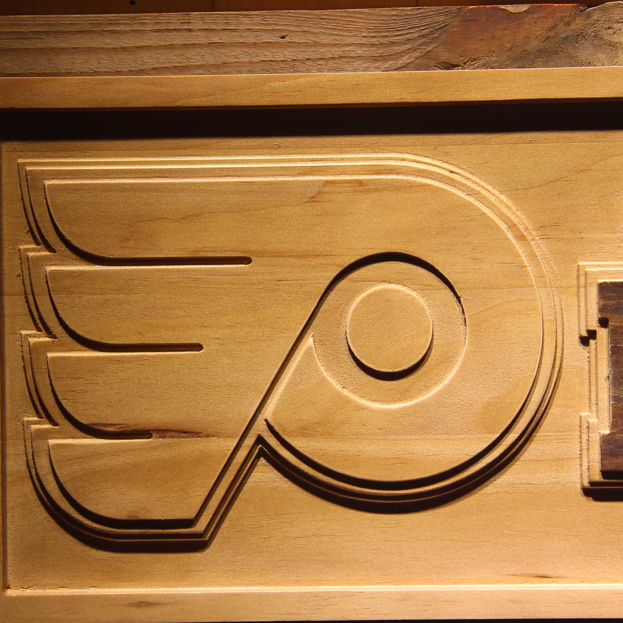 Philadelphia Flyers Hockey Man Cave Sport 3D Wooden Engrave Sign