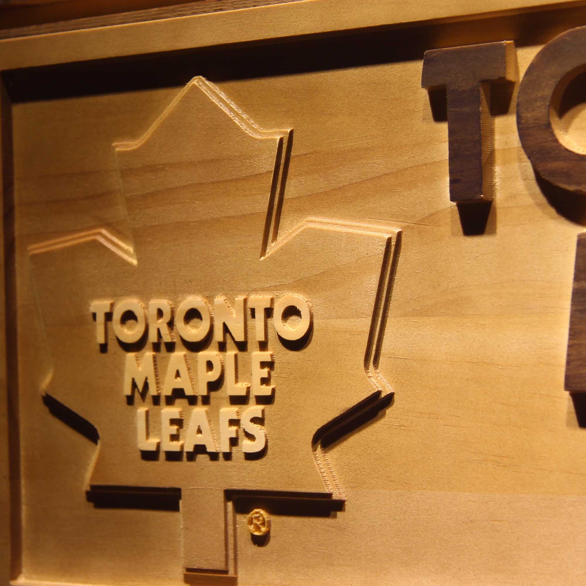 Toronto Maple Leafs Hockey Man Cave Sport 3D Wooden Engrave Sign