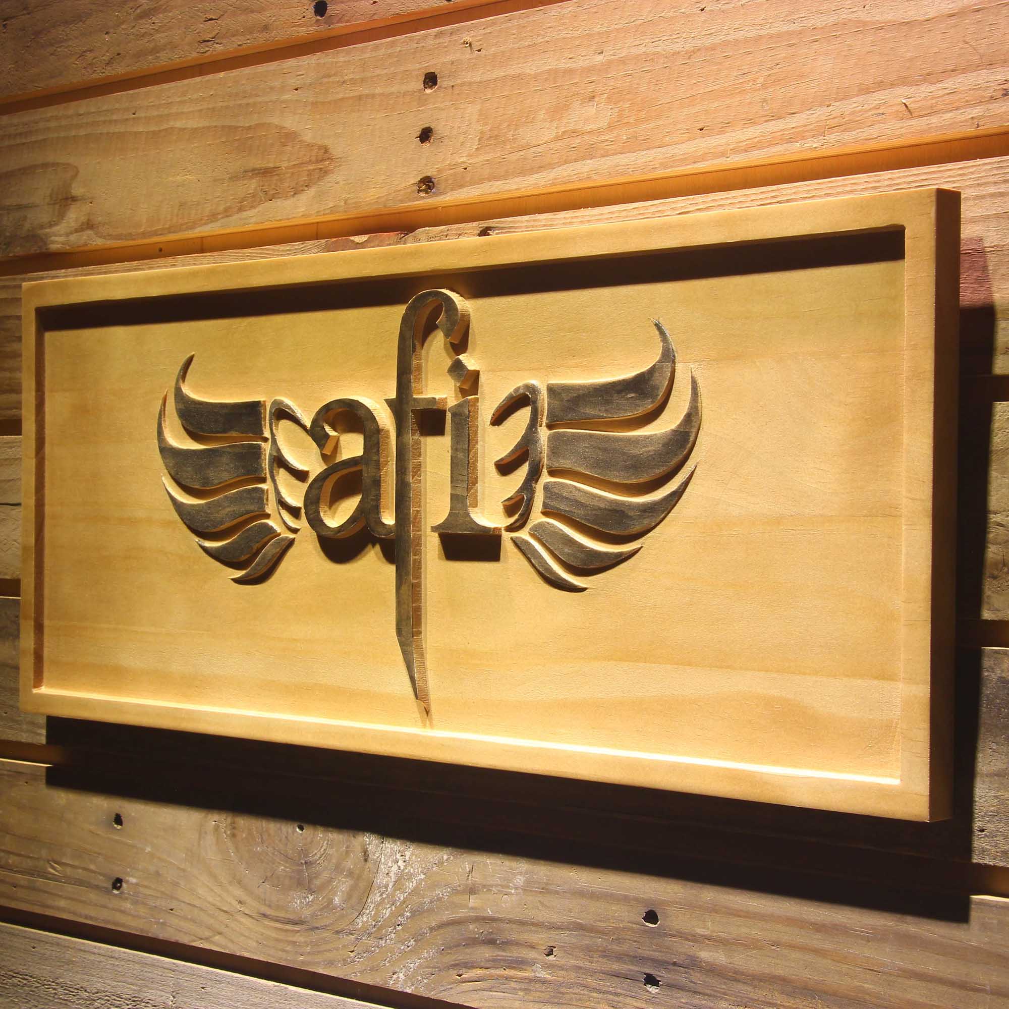 AFI 3D Wooden Engrave Sign