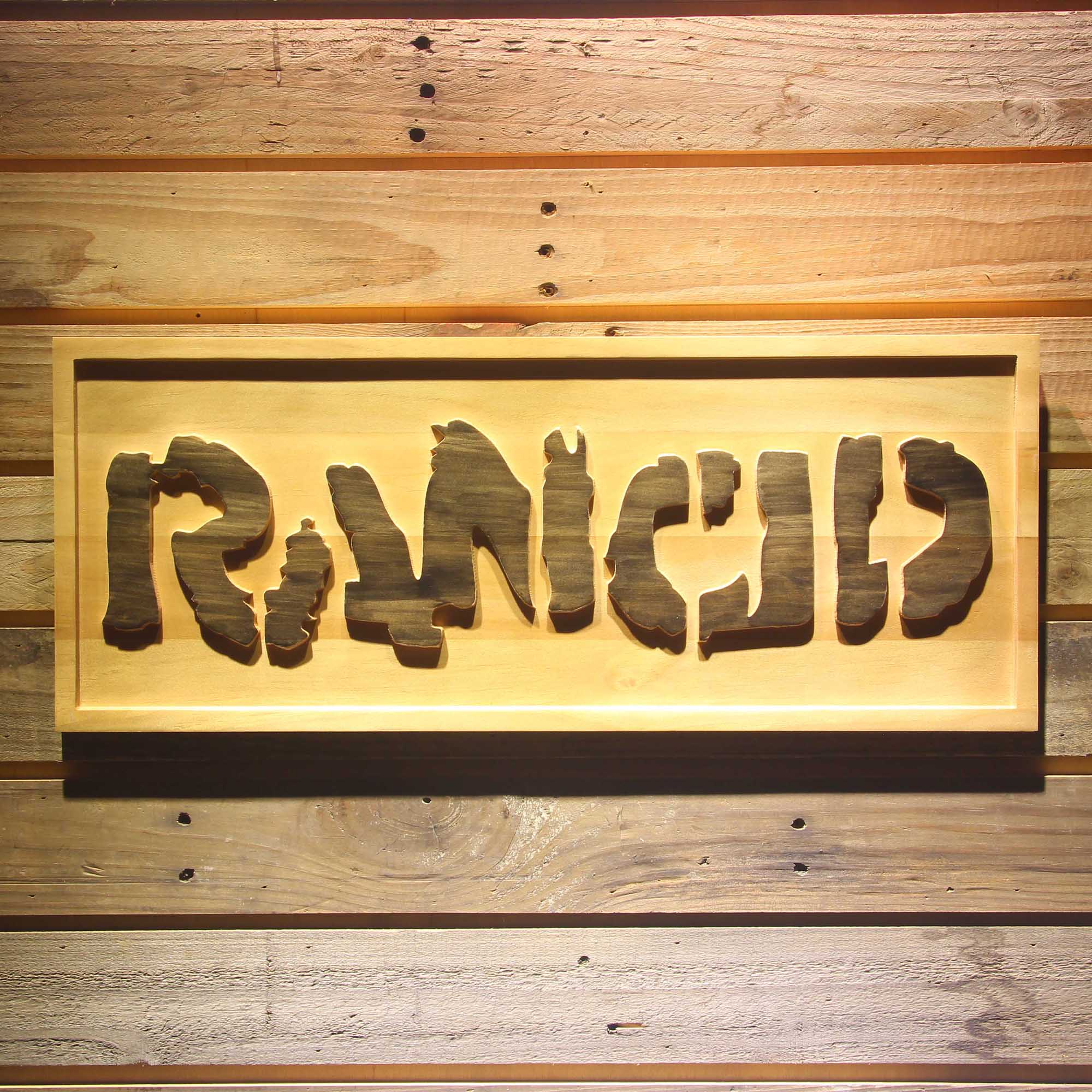 Rancid 3D Wooden Engrave Sign