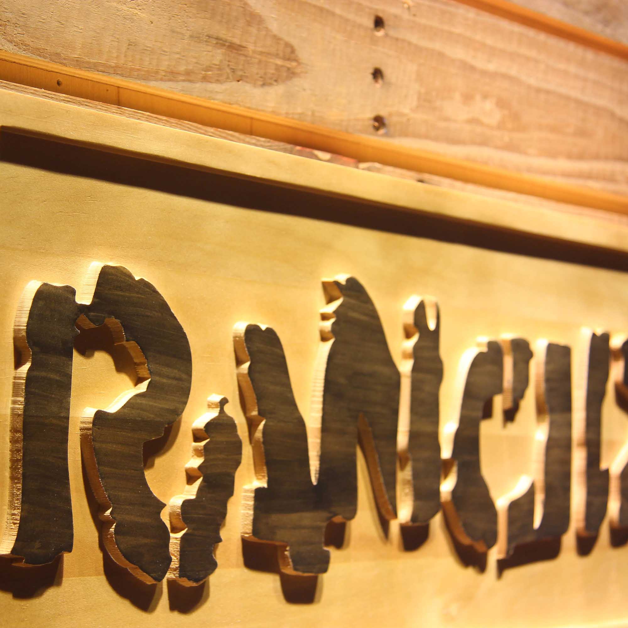 Rancid 3D Wooden Engrave Sign