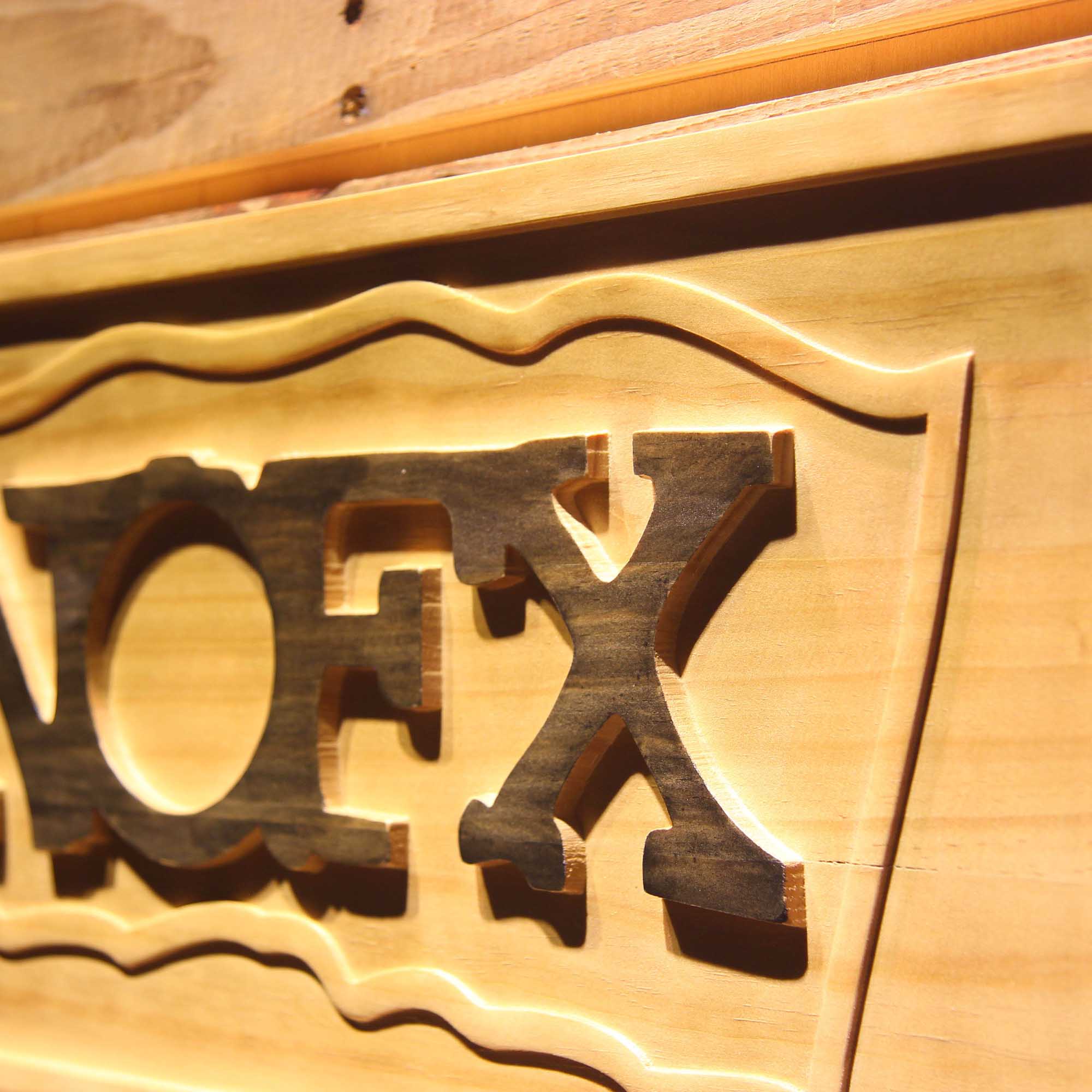 NOFX 3D Wooden Engrave Sign