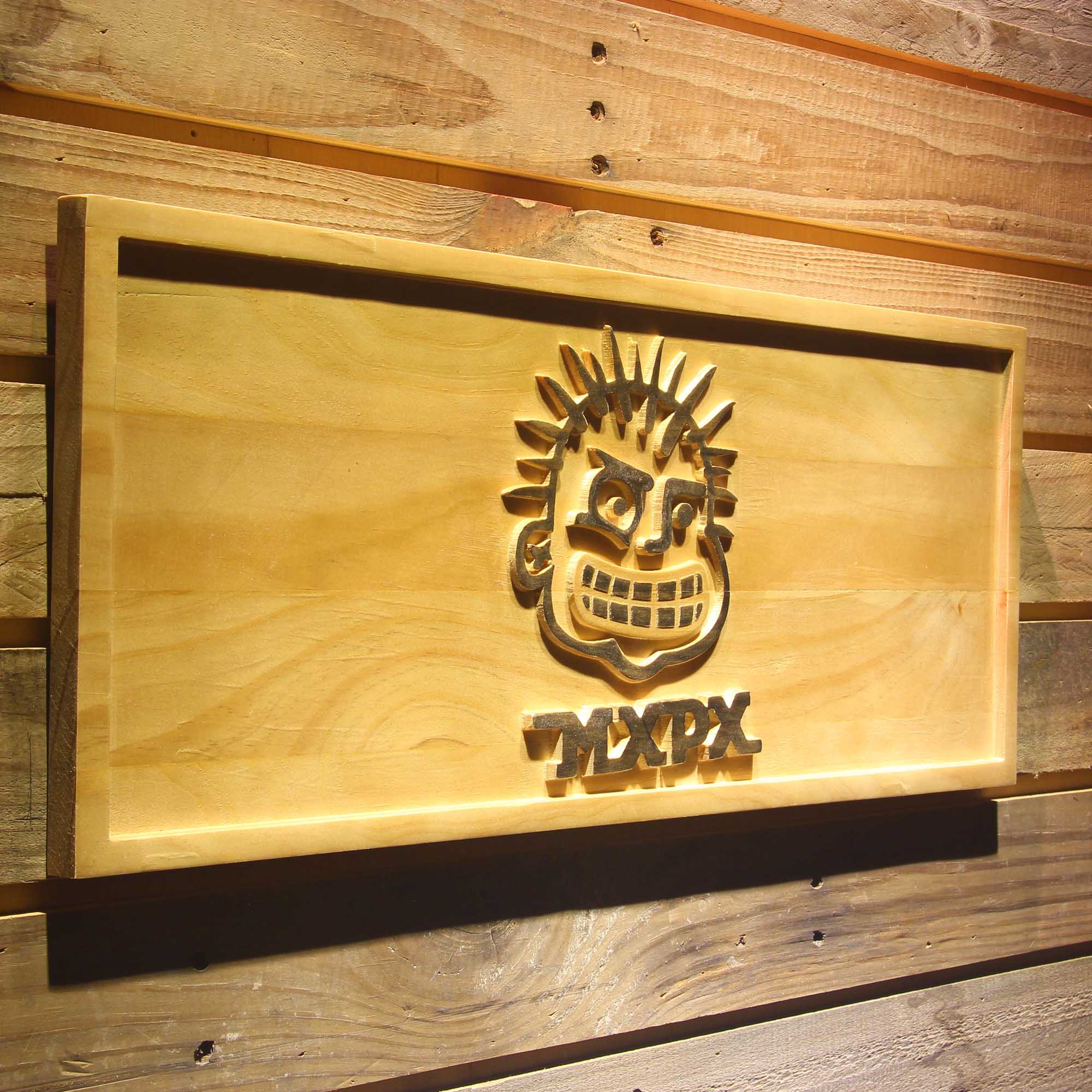 MxPx 3D Wooden Engrave Sign