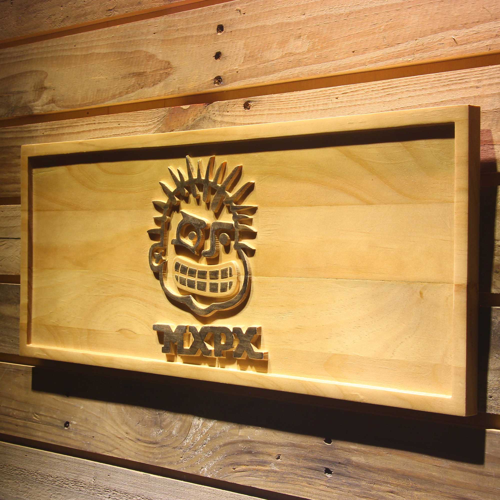 MxPx 3D Wooden Engrave Sign