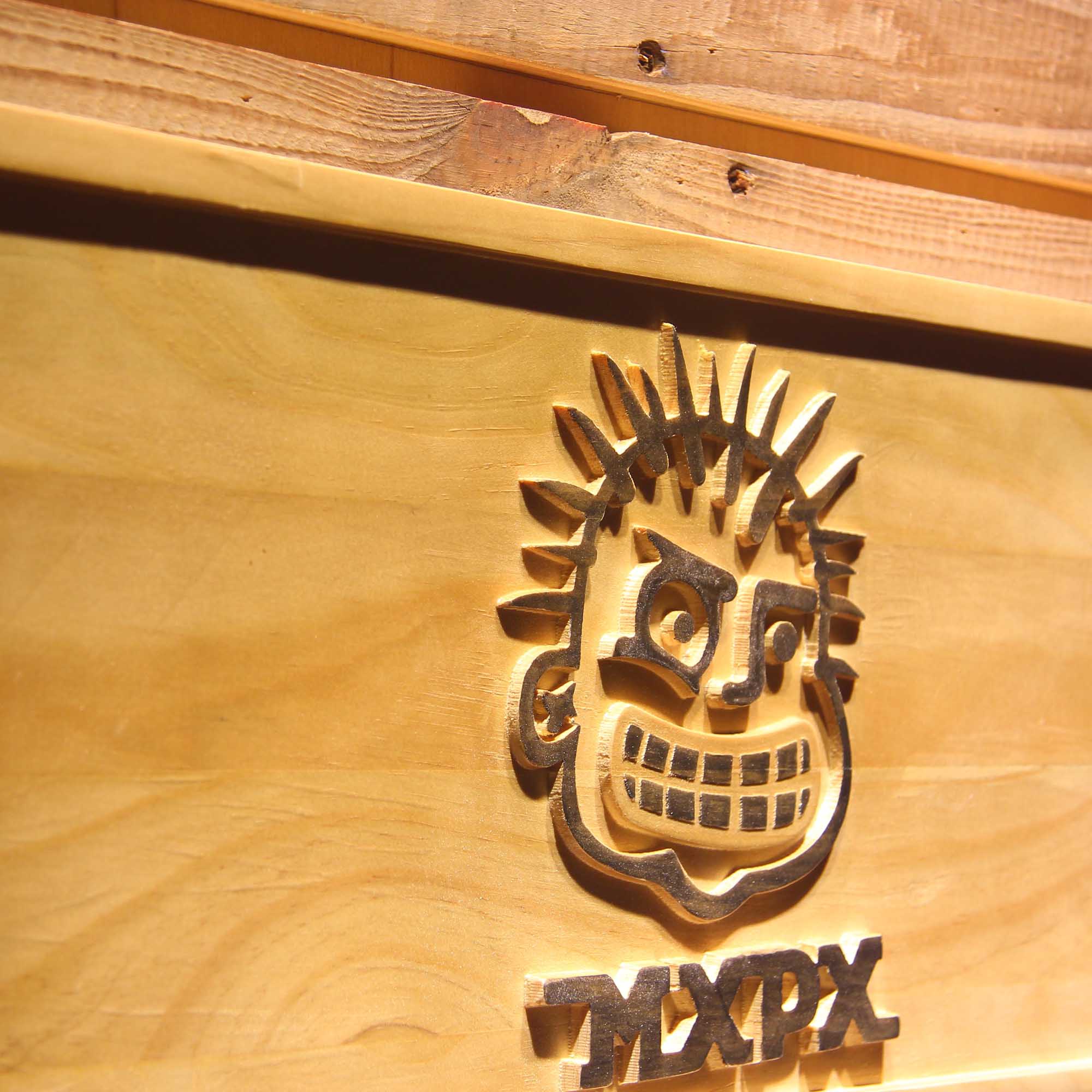 MxPx 3D Wooden Engrave Sign