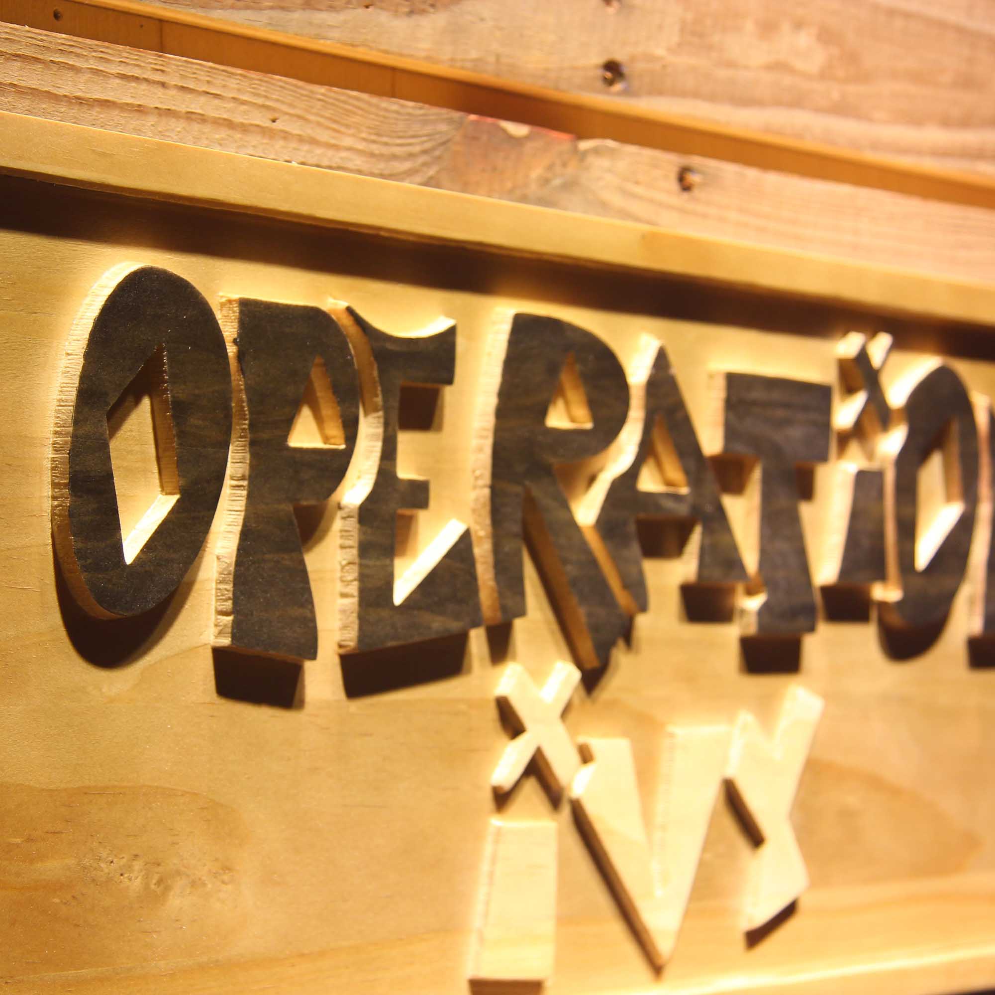 Operation Ivy 3D Wooden Engrave Sign