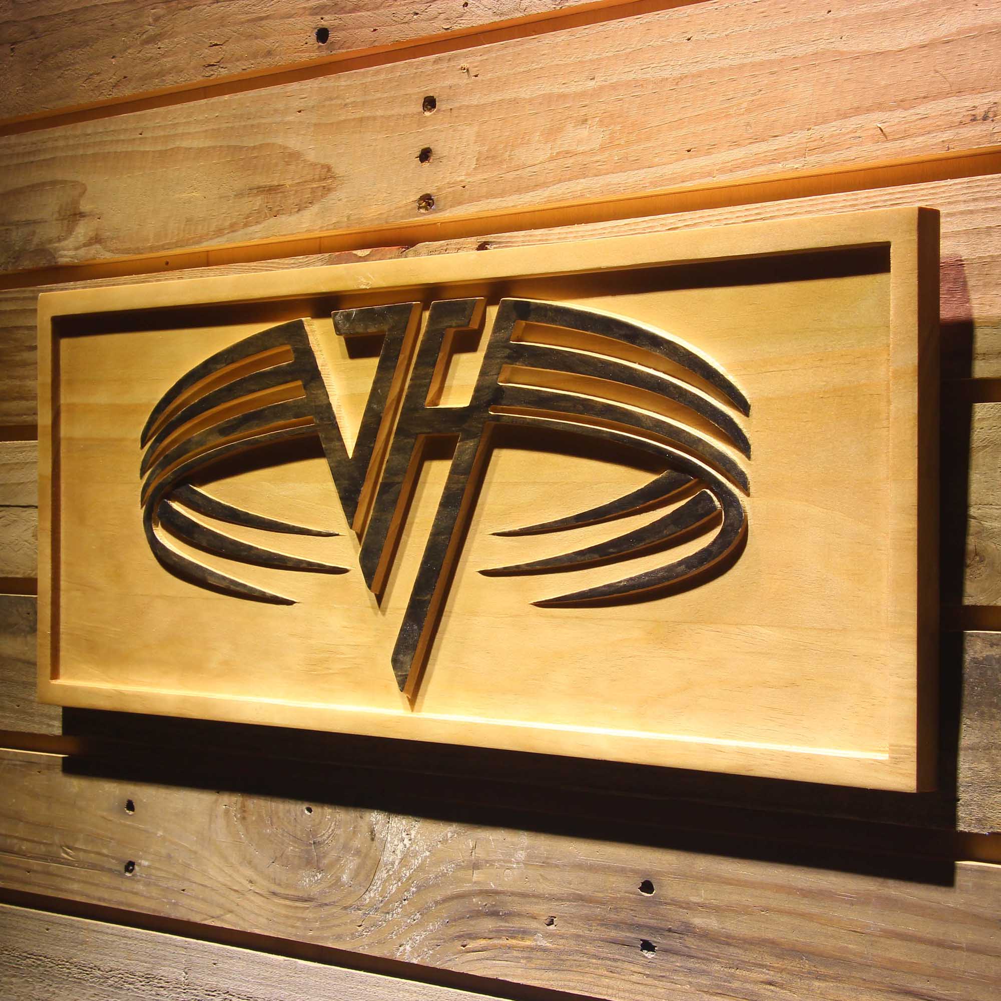 Van Halen 3D Wooden Engrave Sign